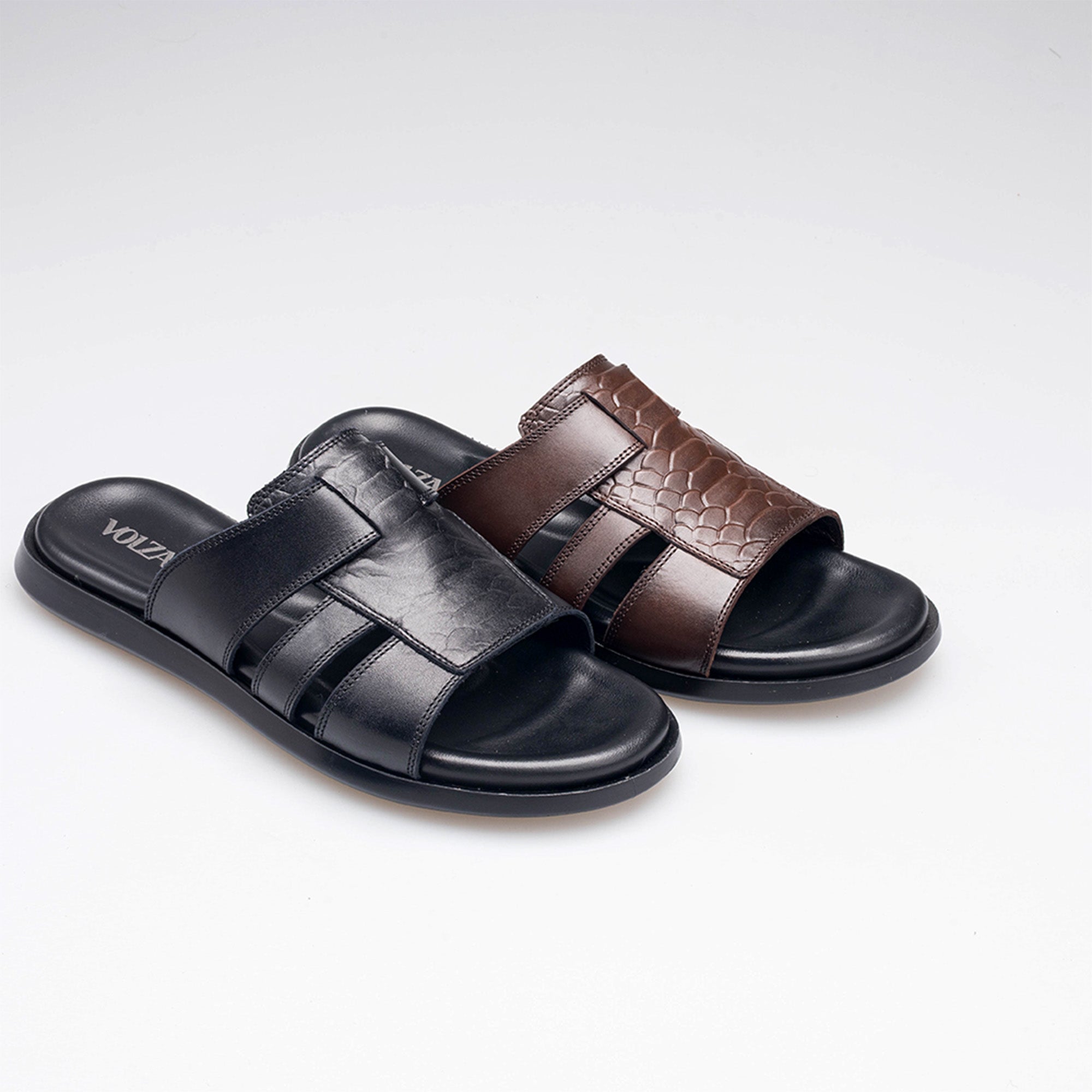 Volzak 5406 Sandale en cuir Marron