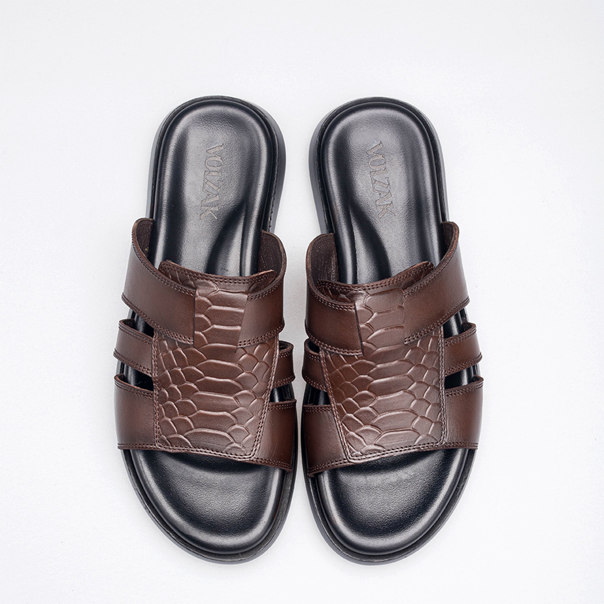 Volzak 5406 Sandale en cuir Marron