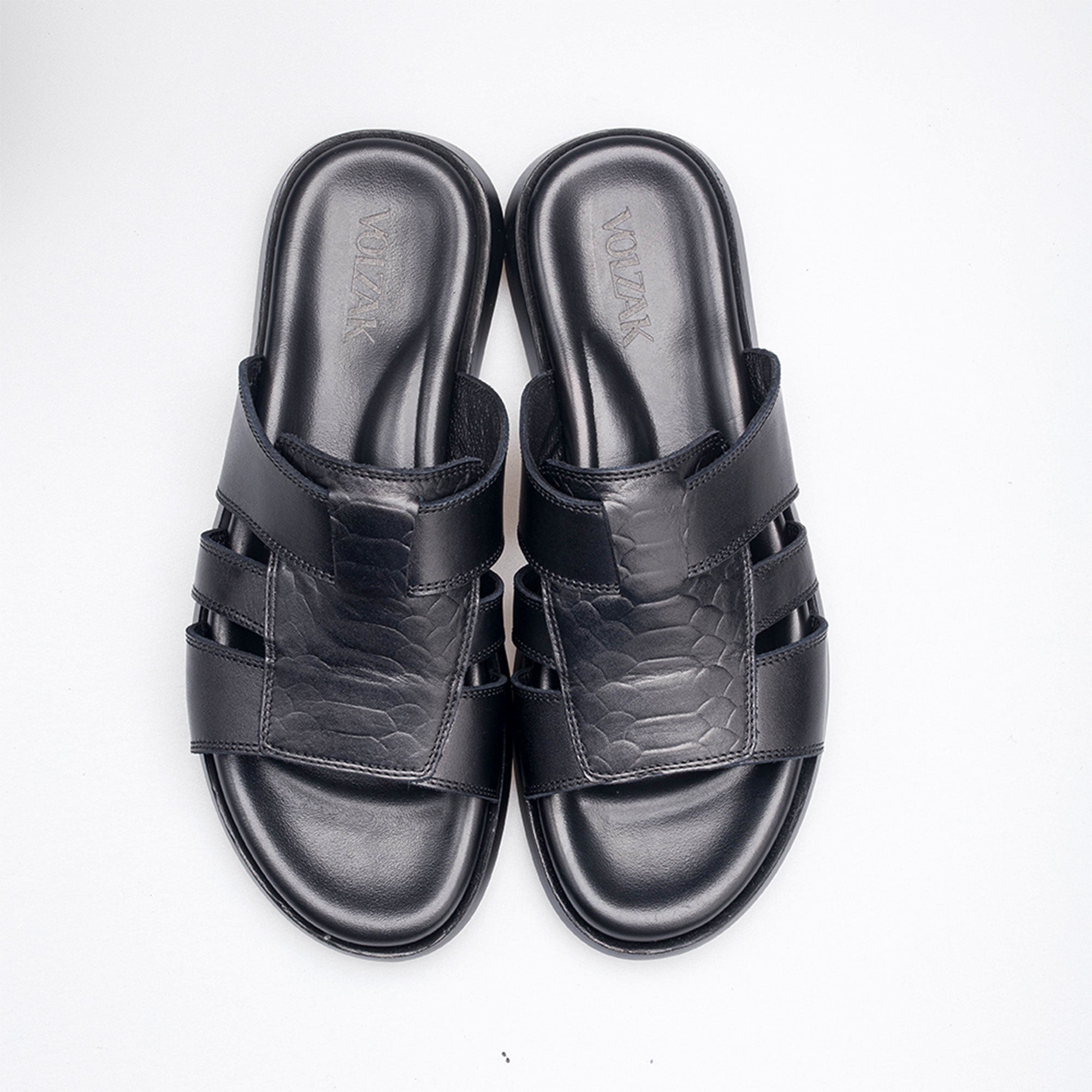 Volzak 5406 Sandale en cuir Noir