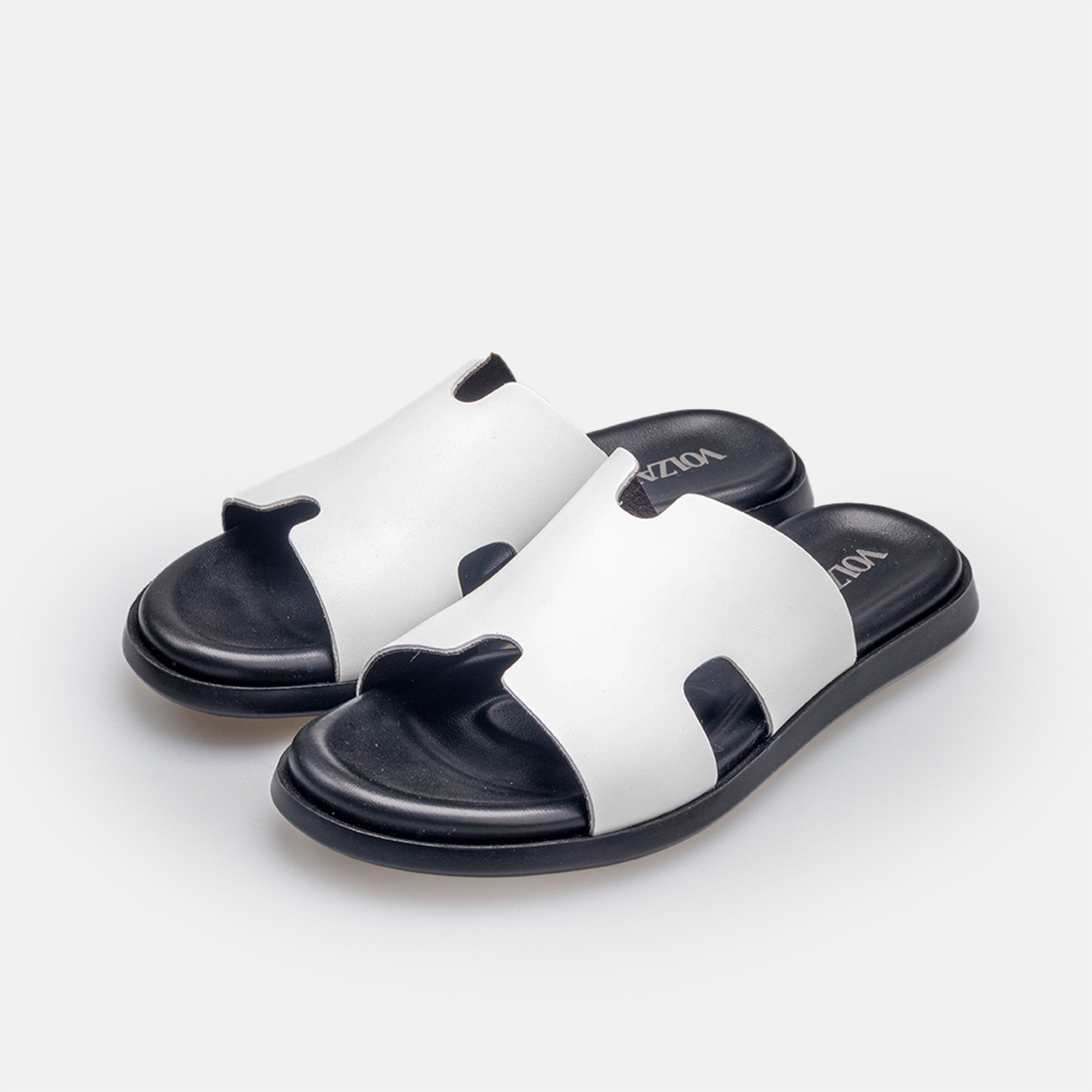 Volzak 5405 Sandale en cuir Blanc