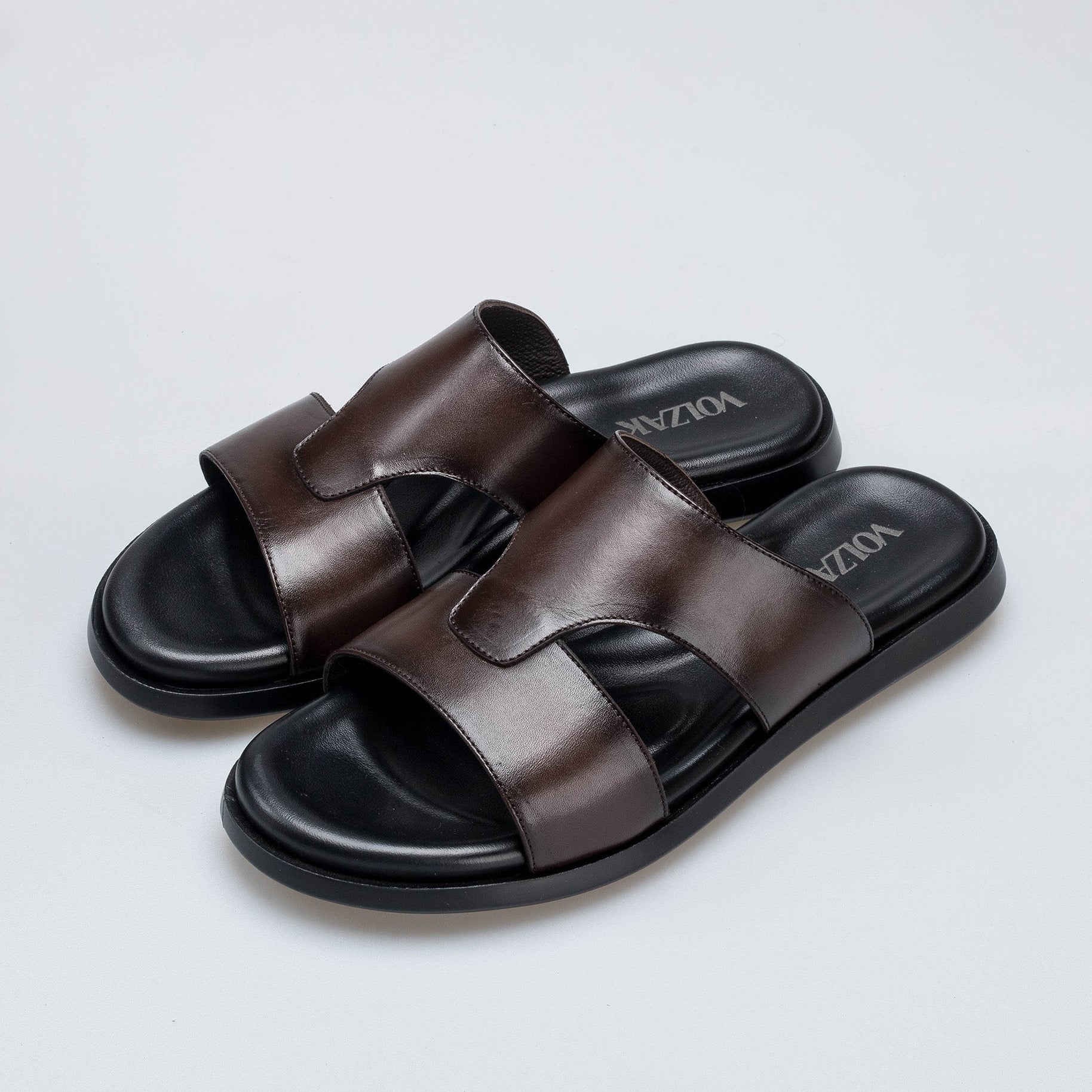 Volzak 5409 Brown Leather Sandal