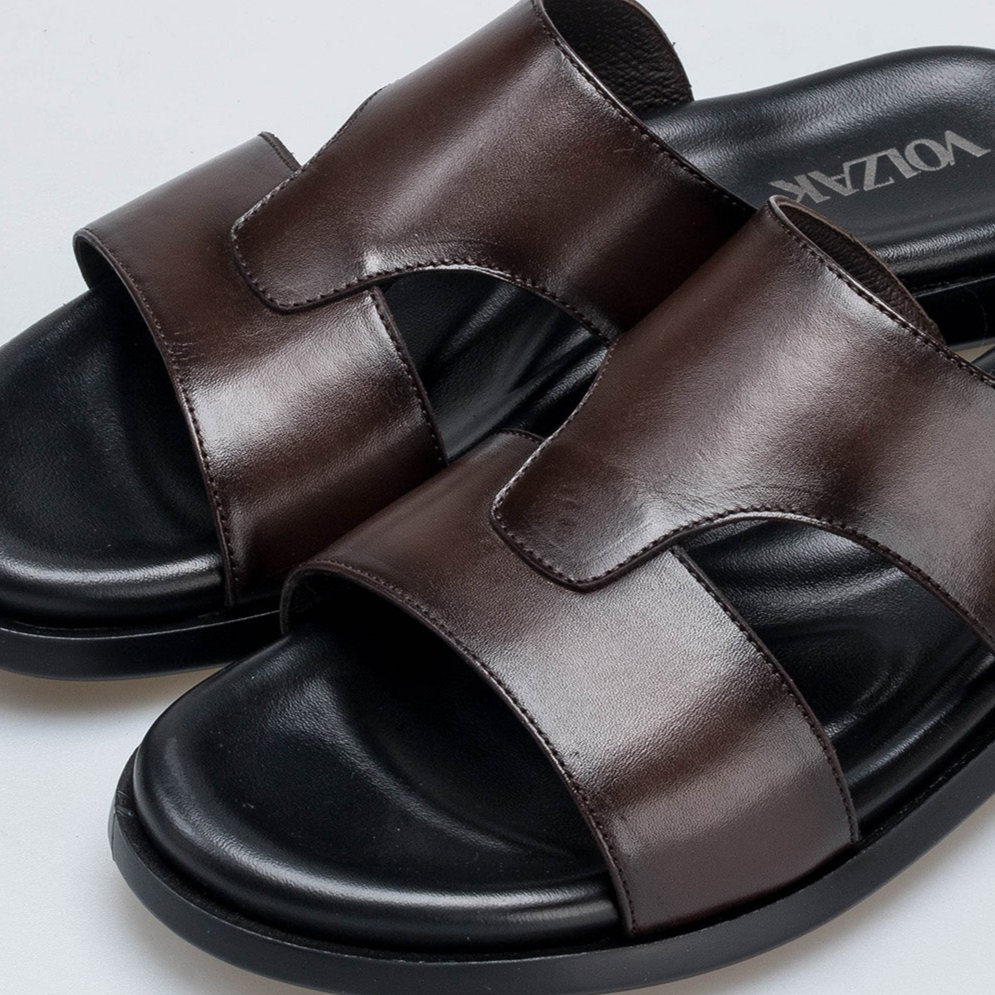 Volzak 5409 Sandale en cuir Marron