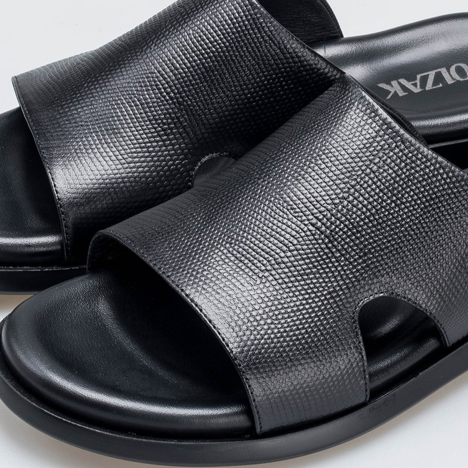 Volzak 5408 Sandale en cuir Noir