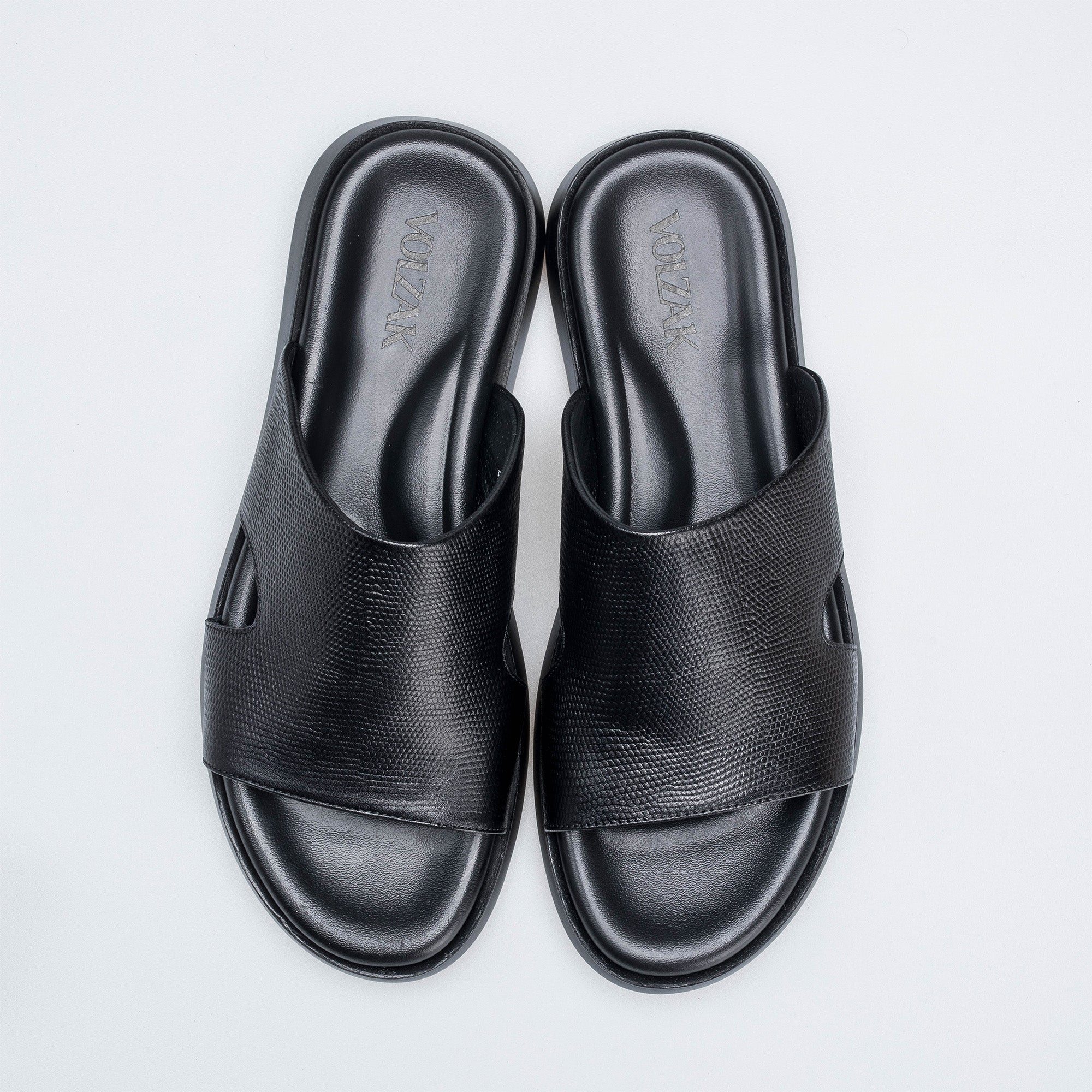 Volzak 5408 Sandale en cuir Noir