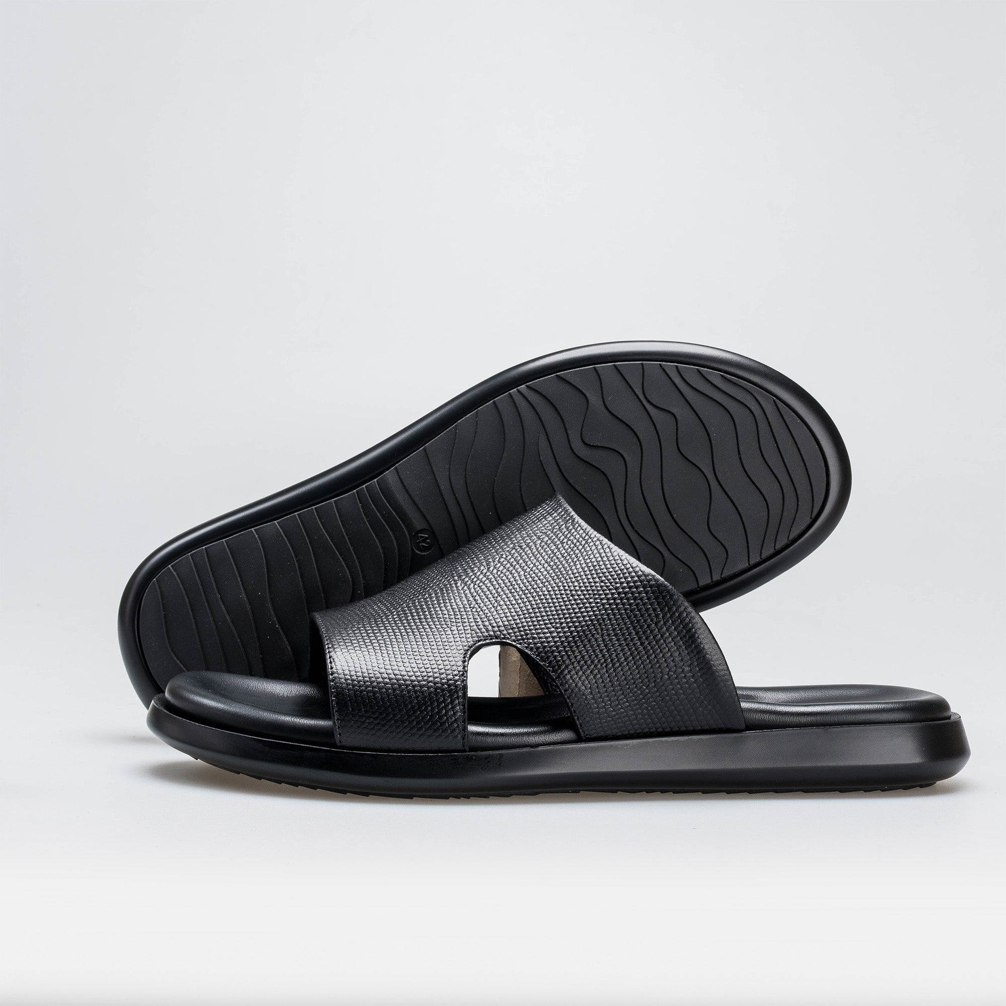 Volzak 5408 Sandale en cuir Noir