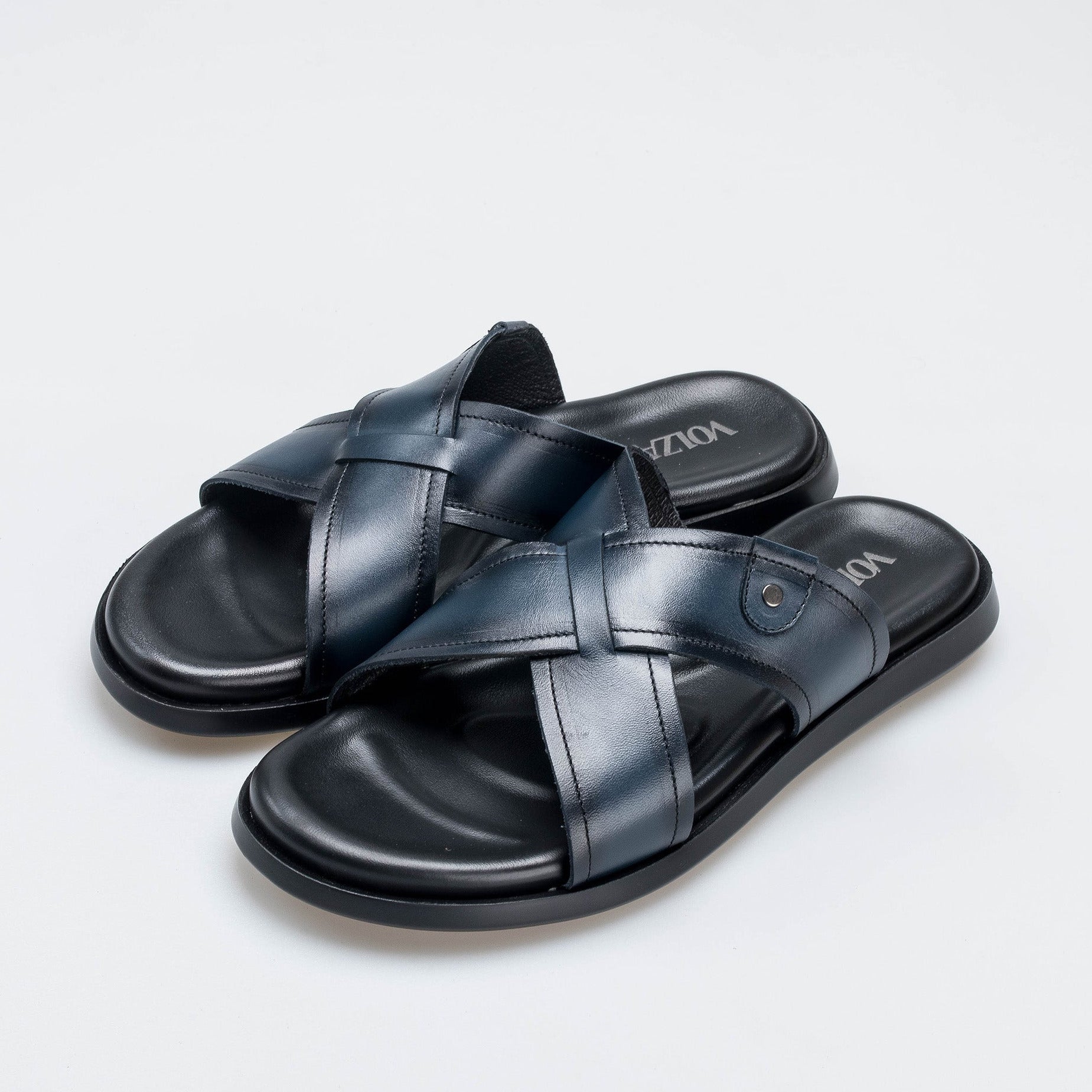 Volzak 5411 Sandale en cuir Bleu