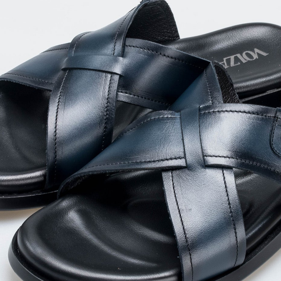 Volzak 5411 Sandale en cuir Bleu