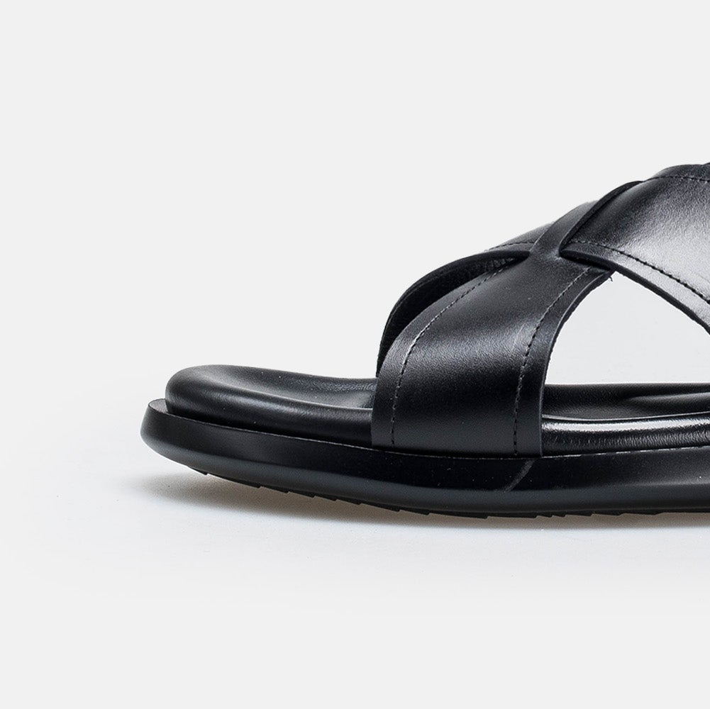 Volzak 5411 Sandale en cuir Noir