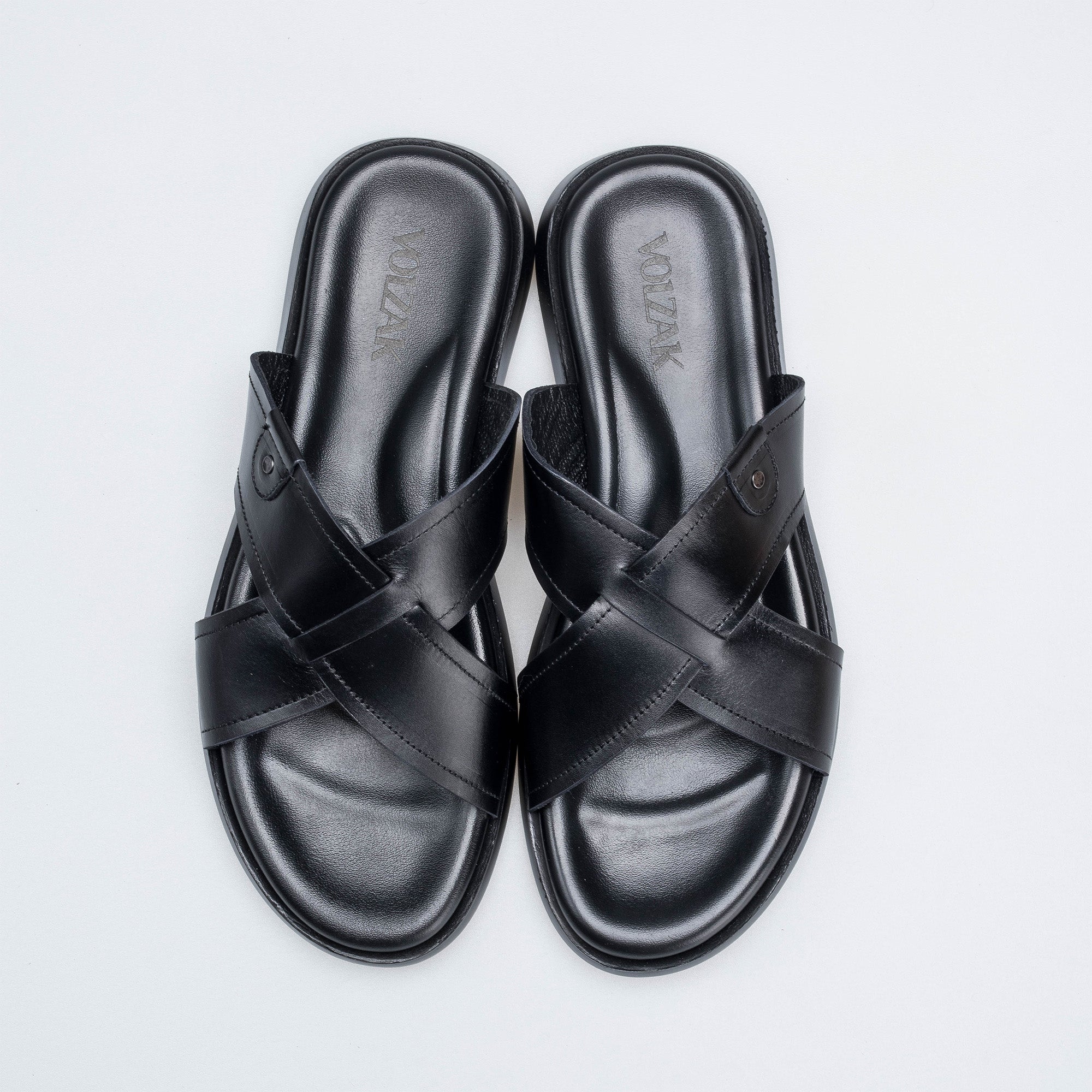 Volzak 5411 Sandale en cuir Noir