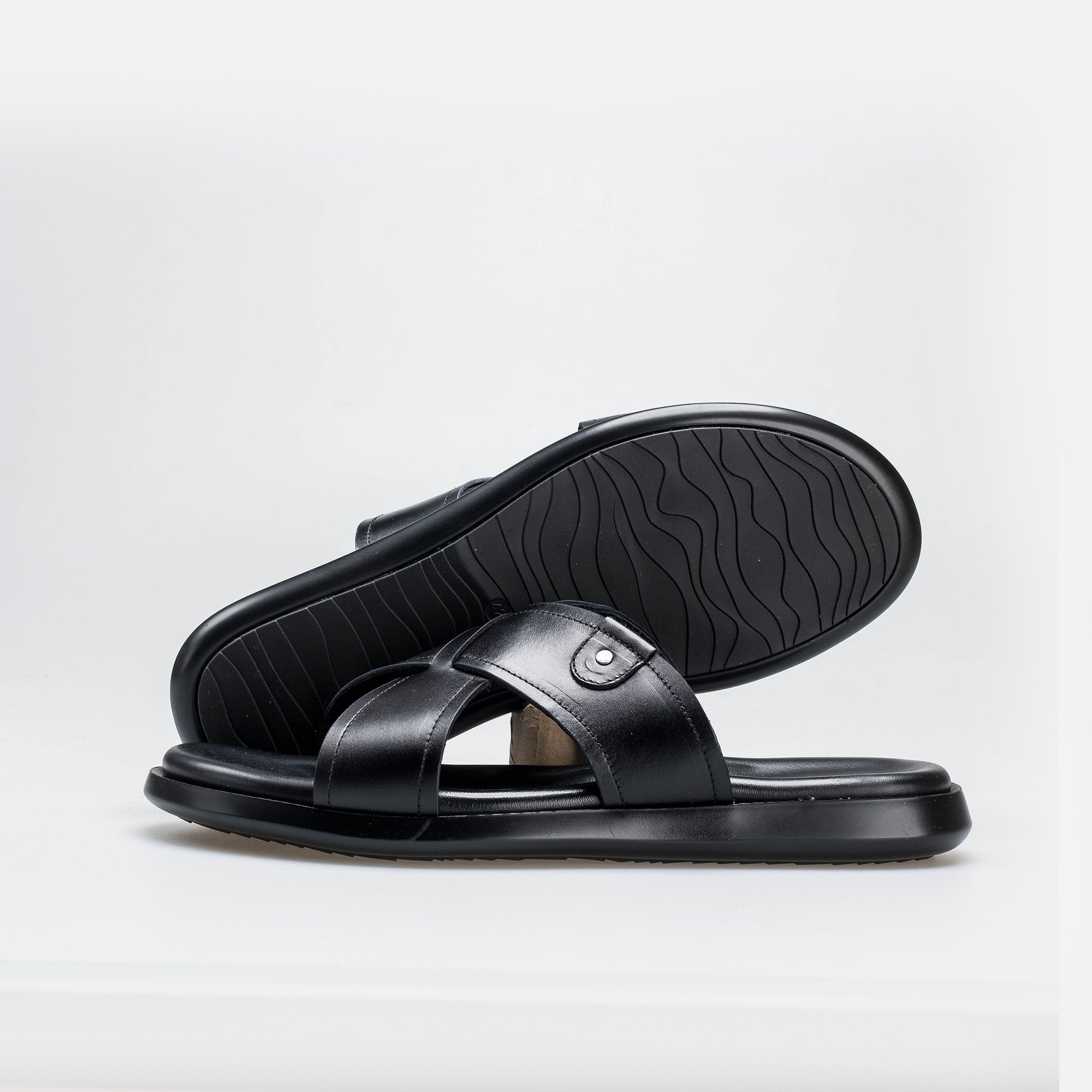 Volzak 5411 Sandale en cuir Noir