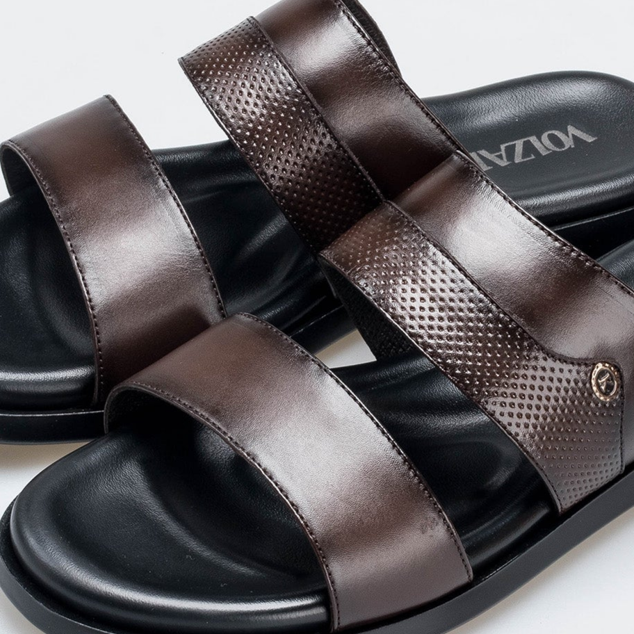 Volzak 5410 Sandale en cuir Marron