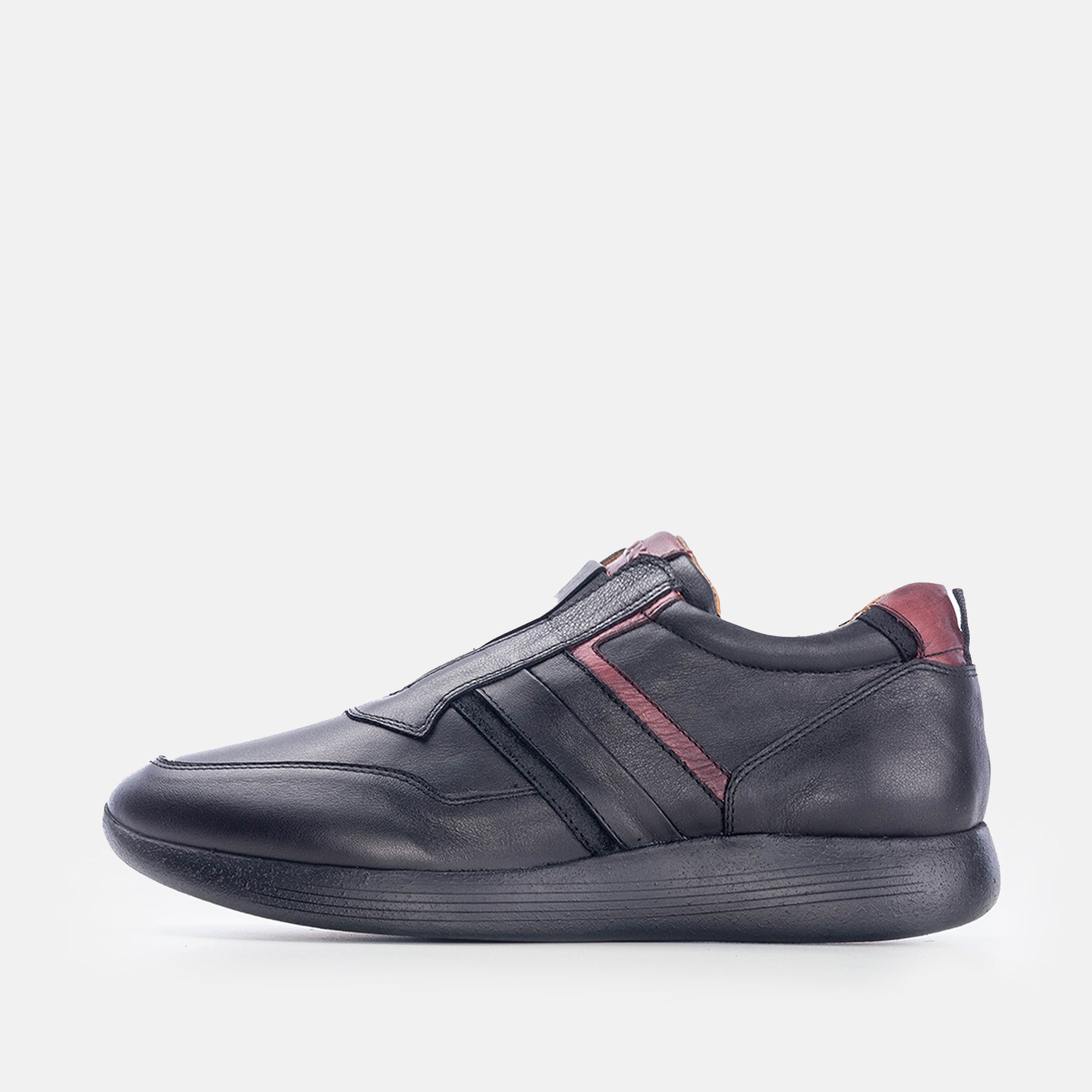 Volzak 586 Espadrille en cuir noir