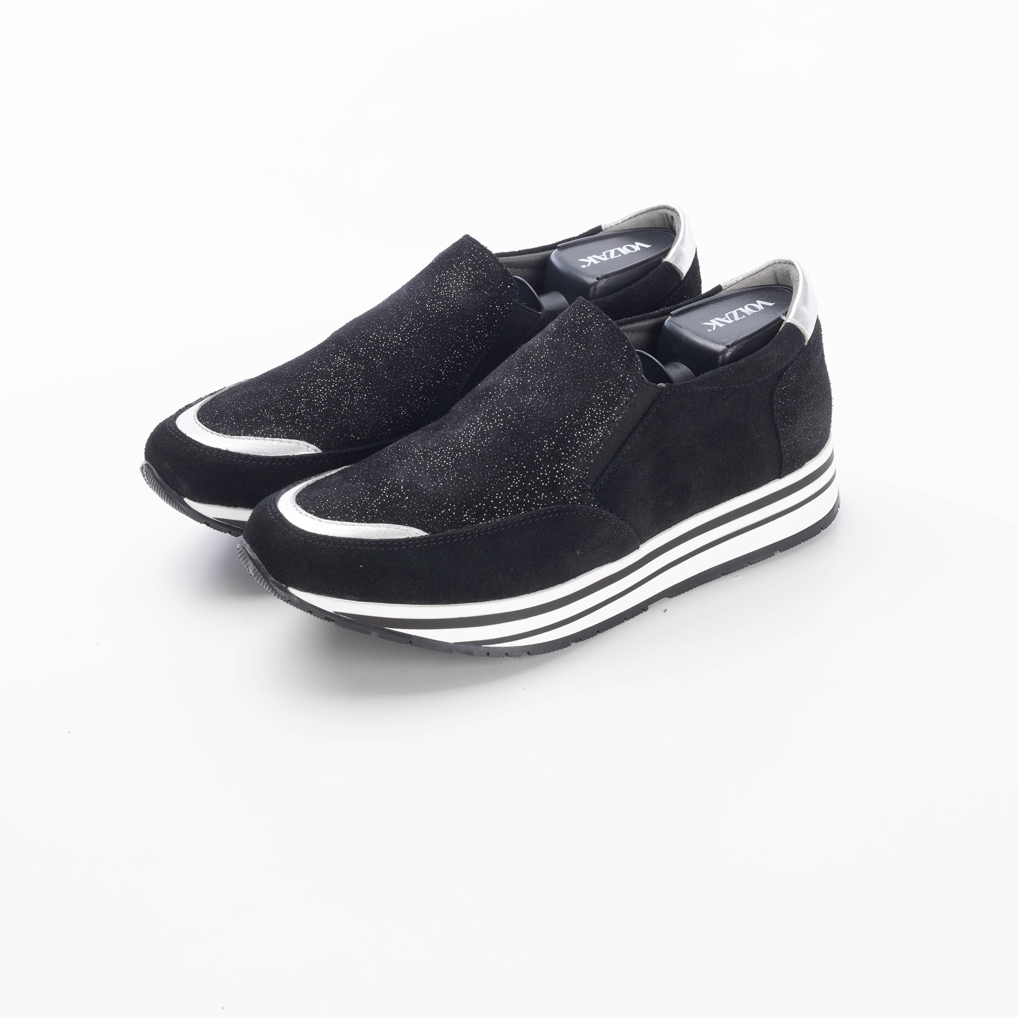 Volzak 144 Basket en daim Noir