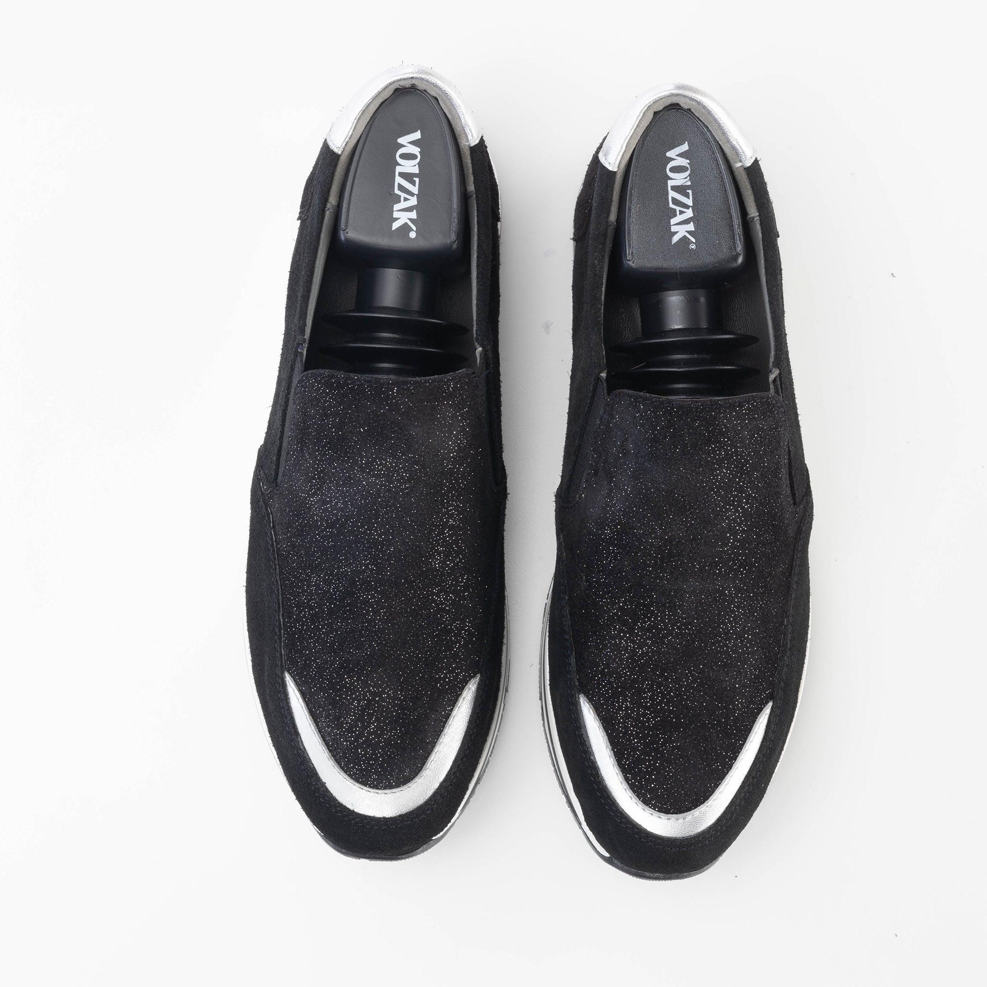 Volzak 144 Basket en daim Noir