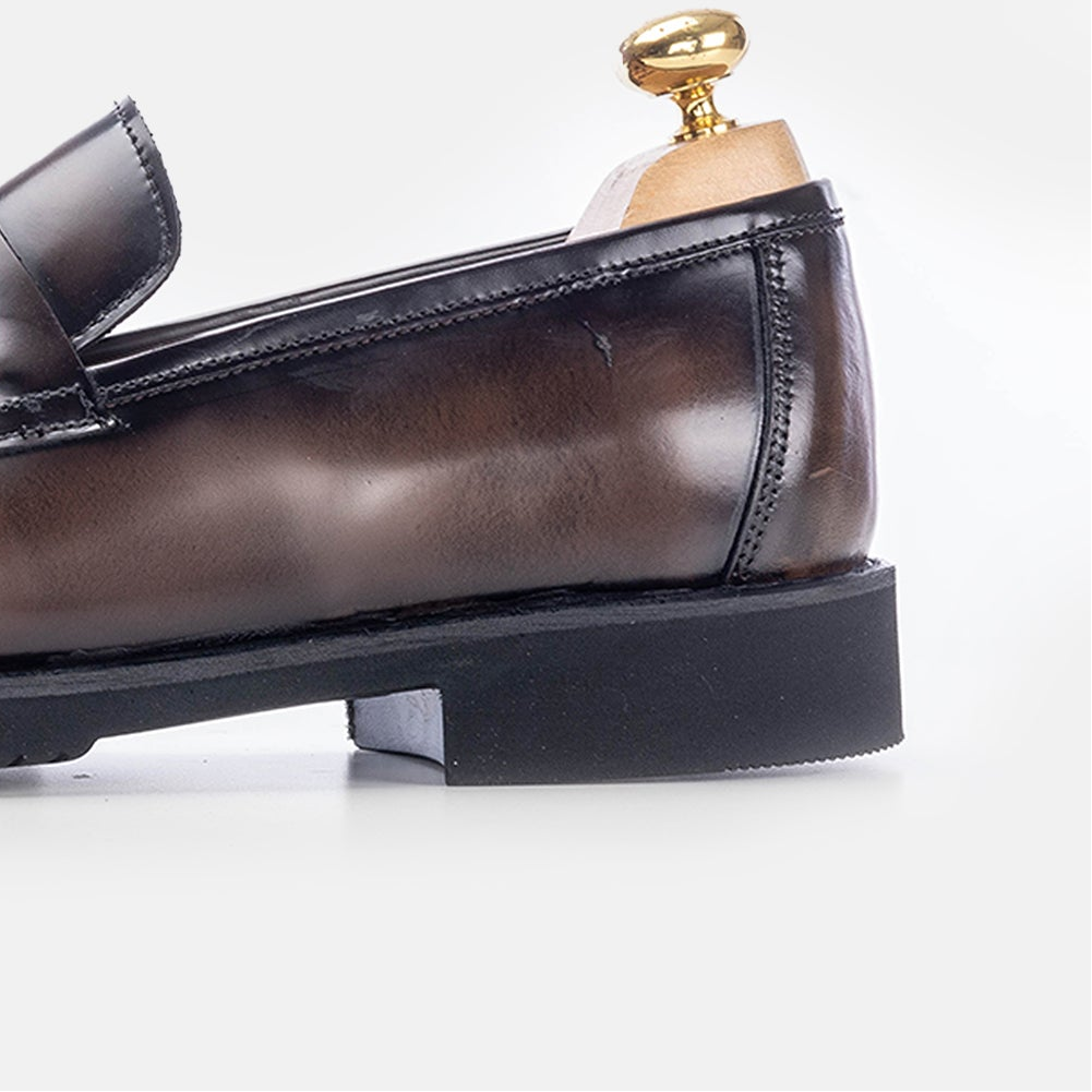 Volzak 5164 chaussure en cuir Démasquable marron