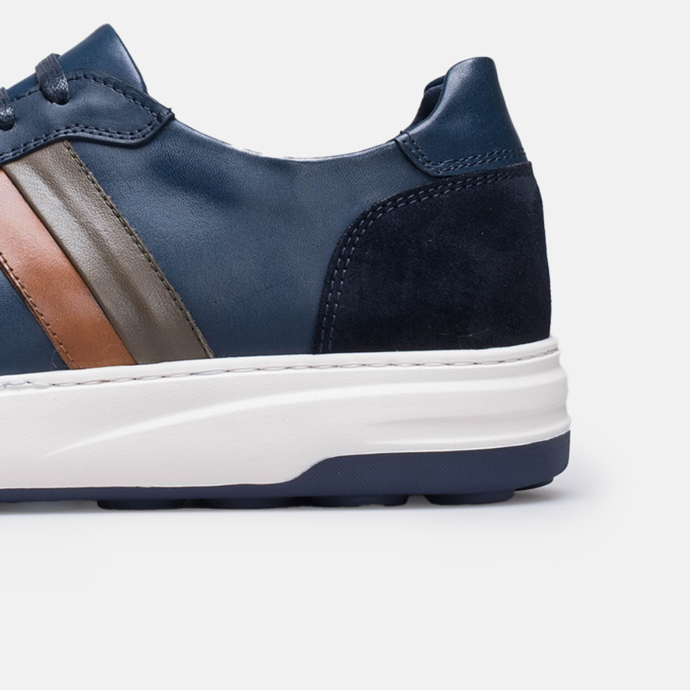 Volzak 7000 basket en cuir Bleu