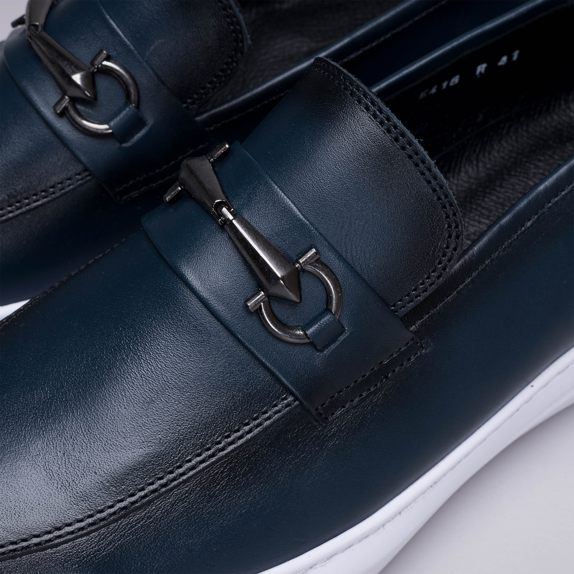 Volzak 5416 basket en cuir Bleu