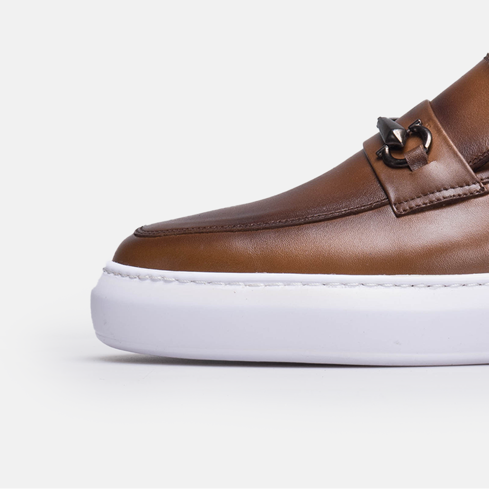 Volzak 5416 basket en cuir Marron Vintage