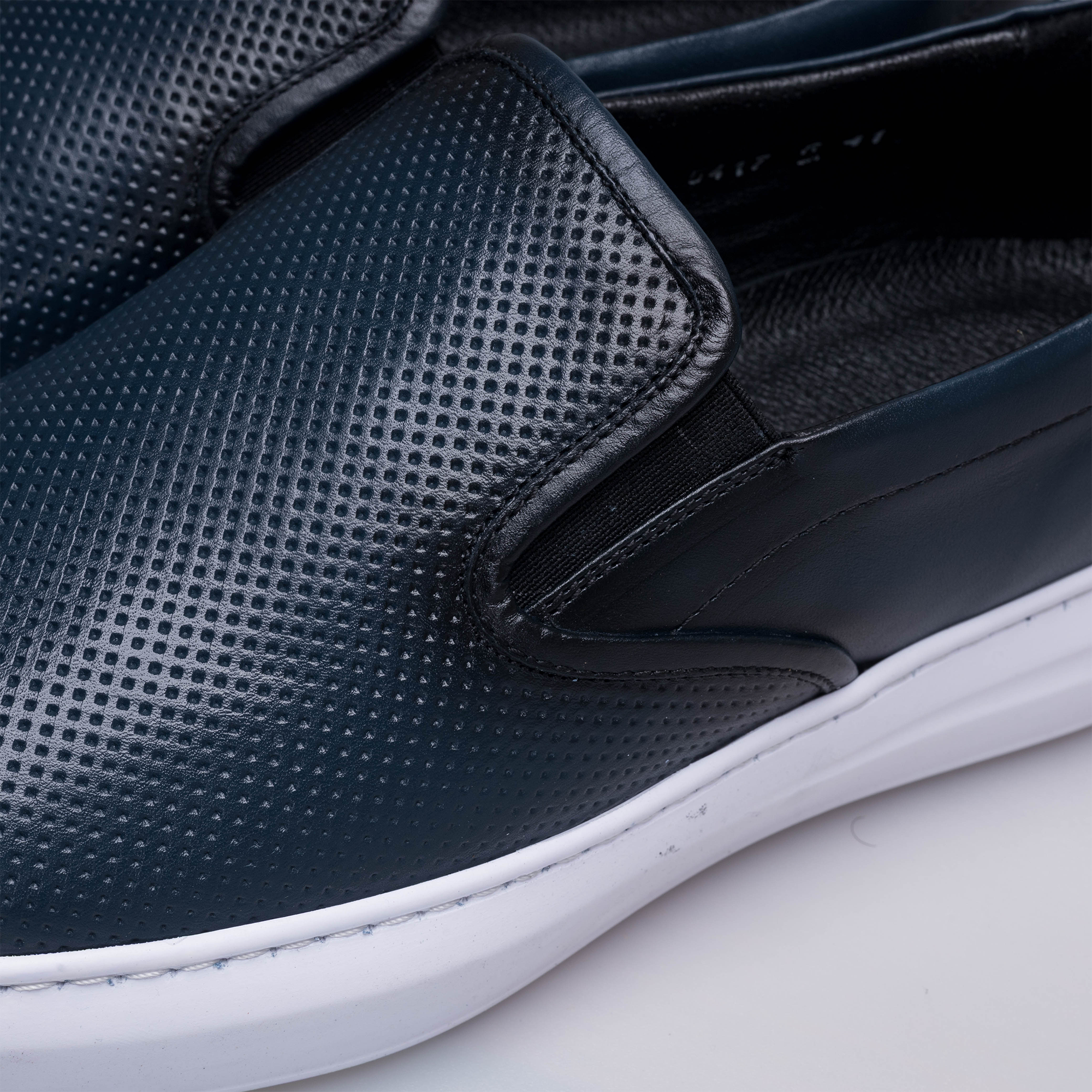 Volzak 5417 basket en cuir Bleu