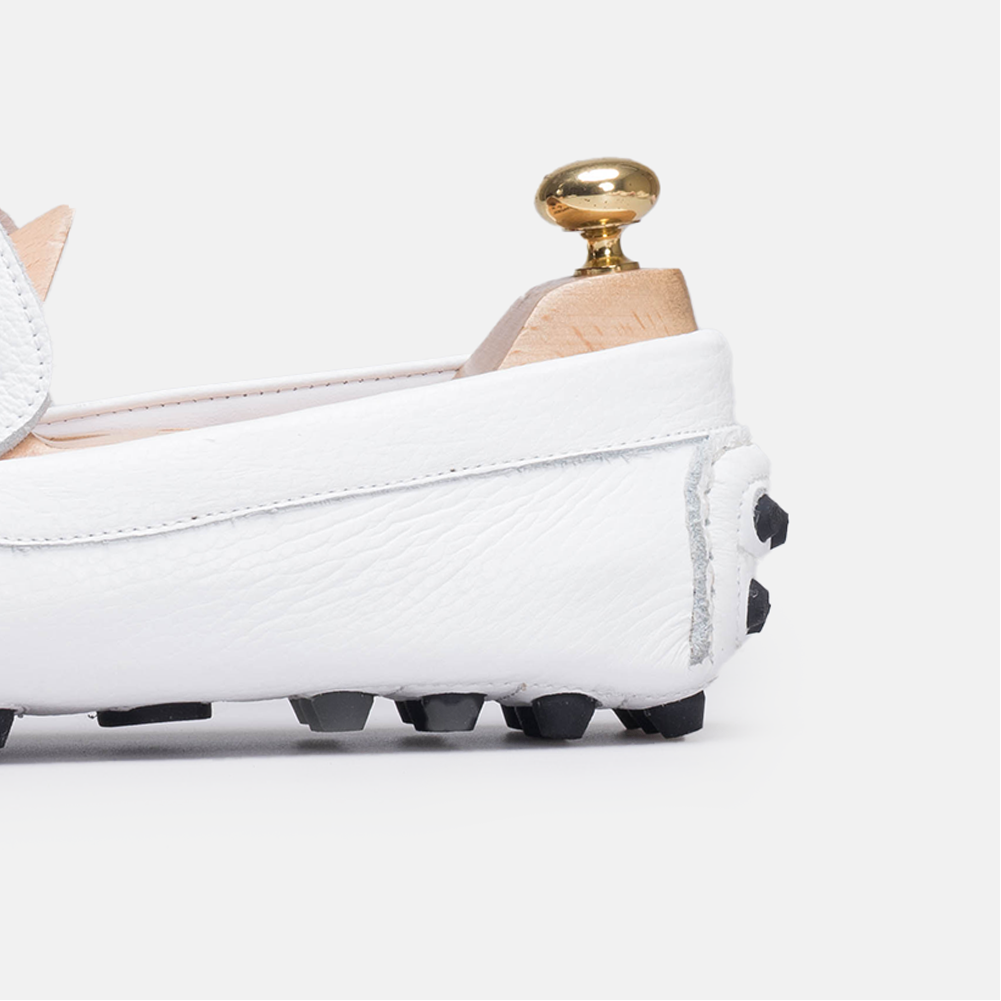 Volzak 2000 Mocassin en cuir Blanc