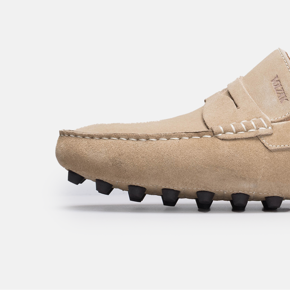 Volzak 2000 Mocassin en daim Beige