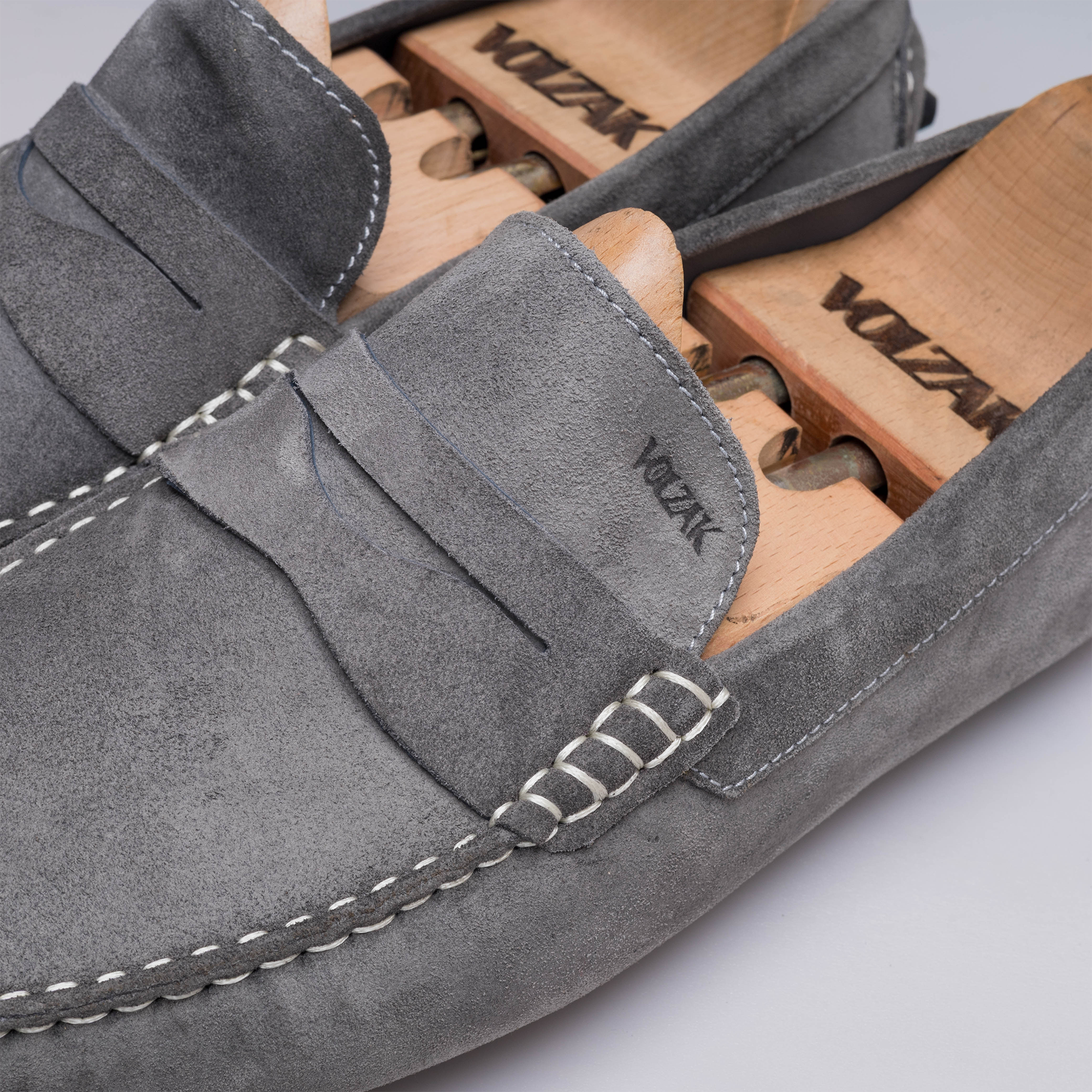 Volzak 2000 Mocassin en daim Gris