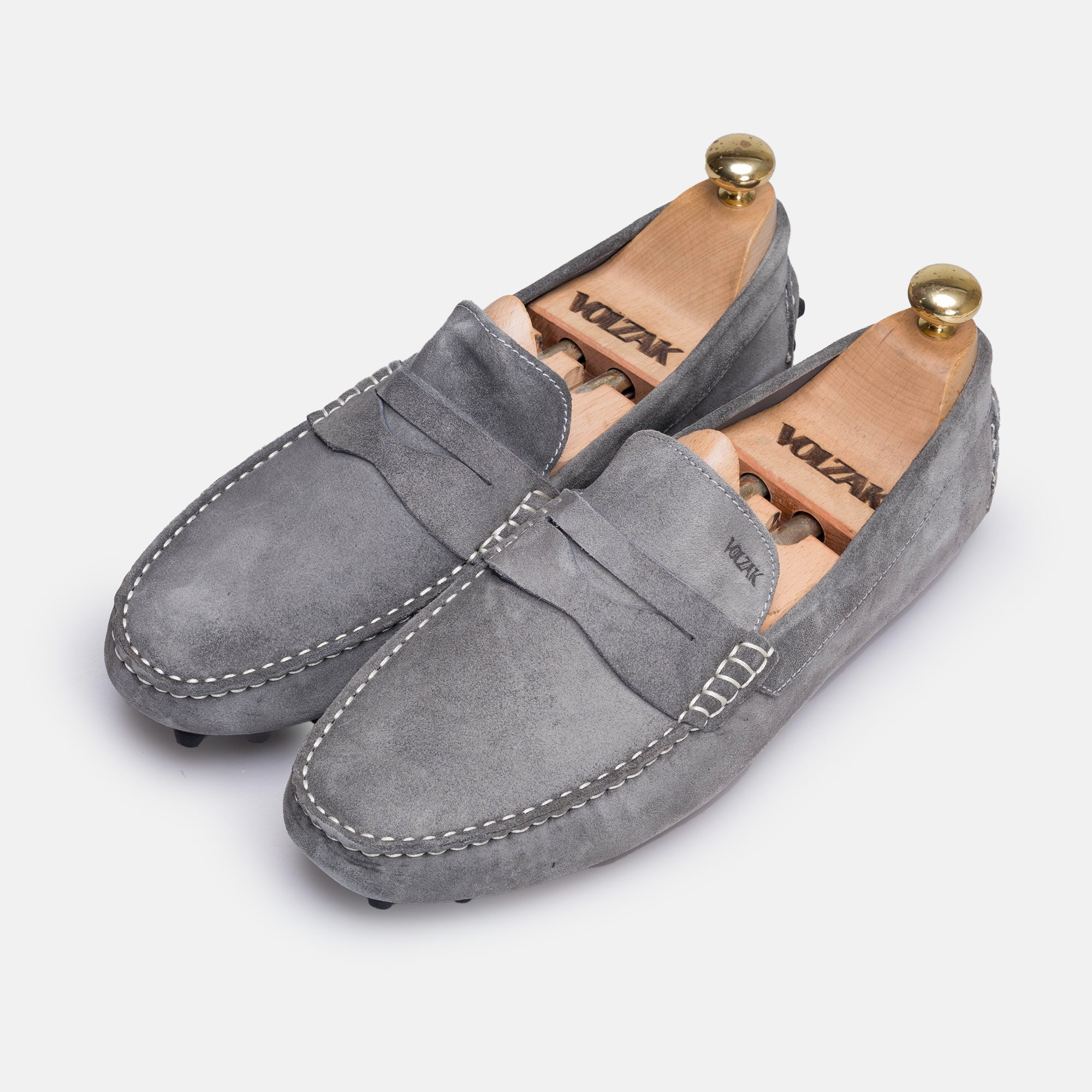 Volzak 2000 Mocassin en daim Gris