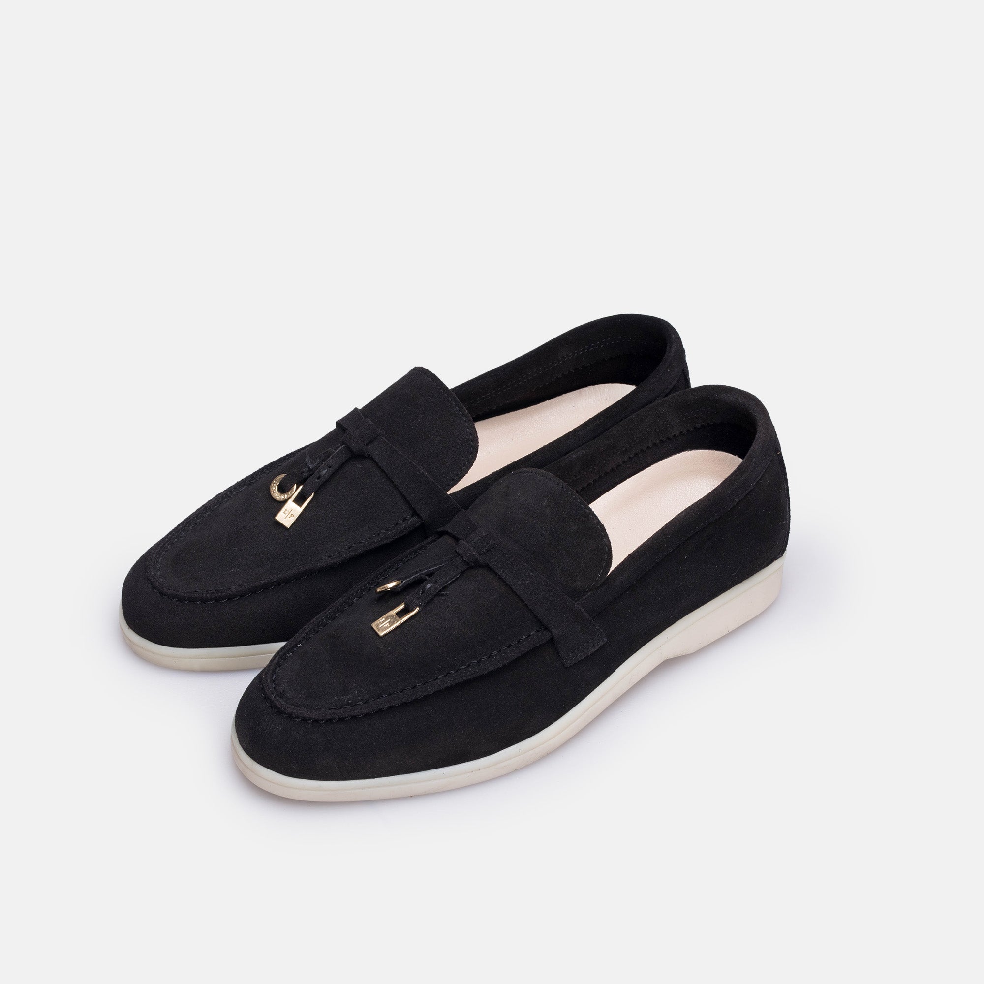 Volzak 32 mocassin en daim Noir