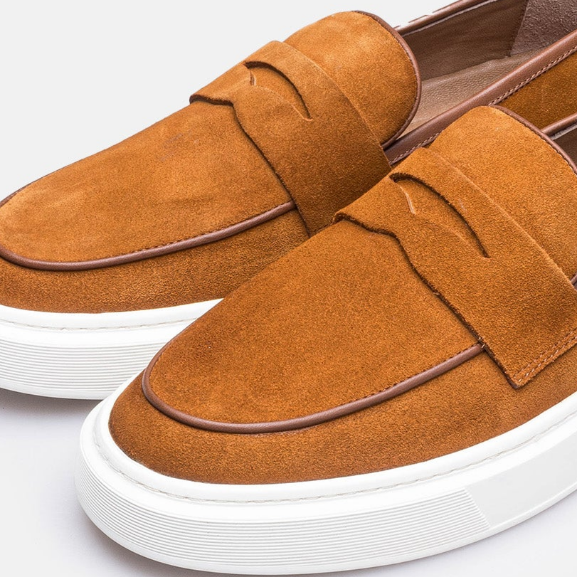 Volzak 2149 basket en daim Camel