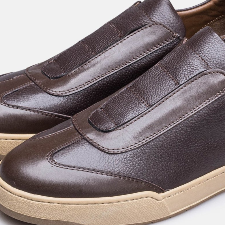 Volzak 200 Basket en cuir Marron