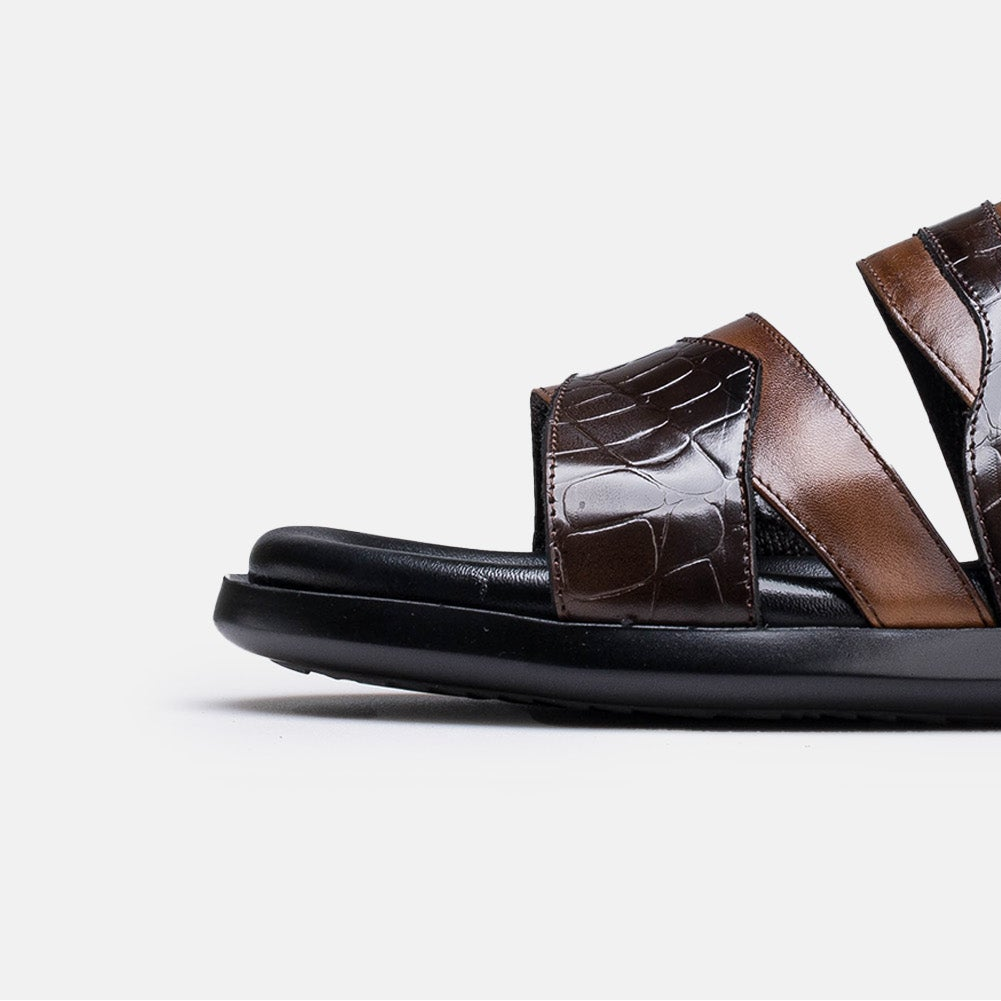 Volzak 5412 Sandale en cuir Marron