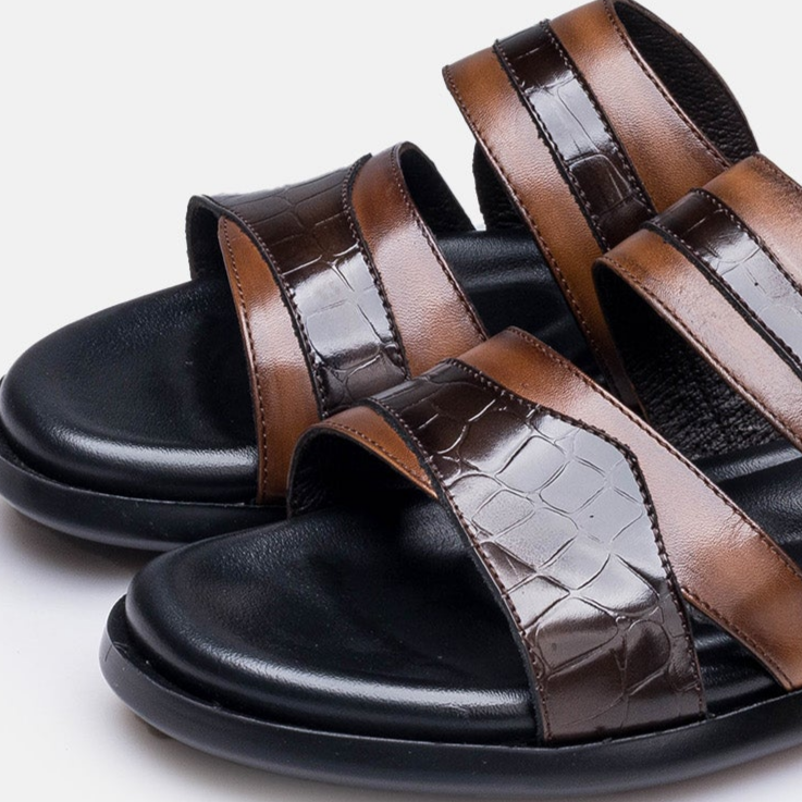 Volzak 5412 Sandale en cuir Marron