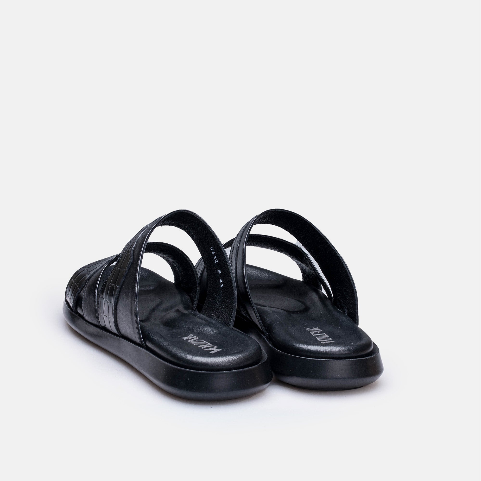 Volzak 5412 Sandale en cuir Noir