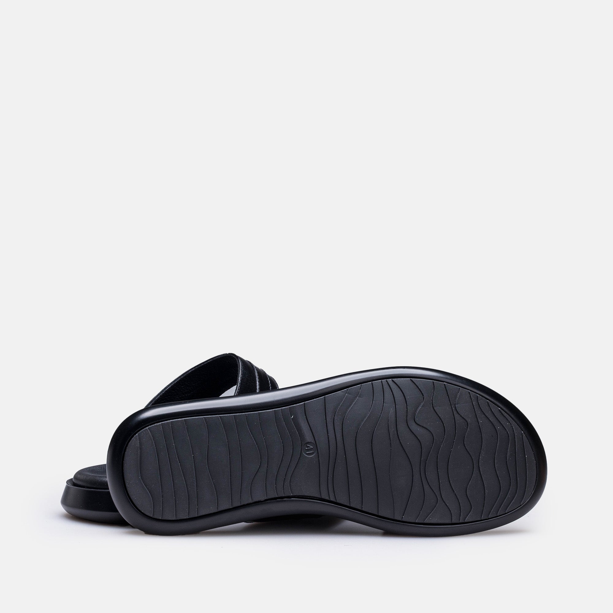 Volzak 5412 Sandale en cuir Noir