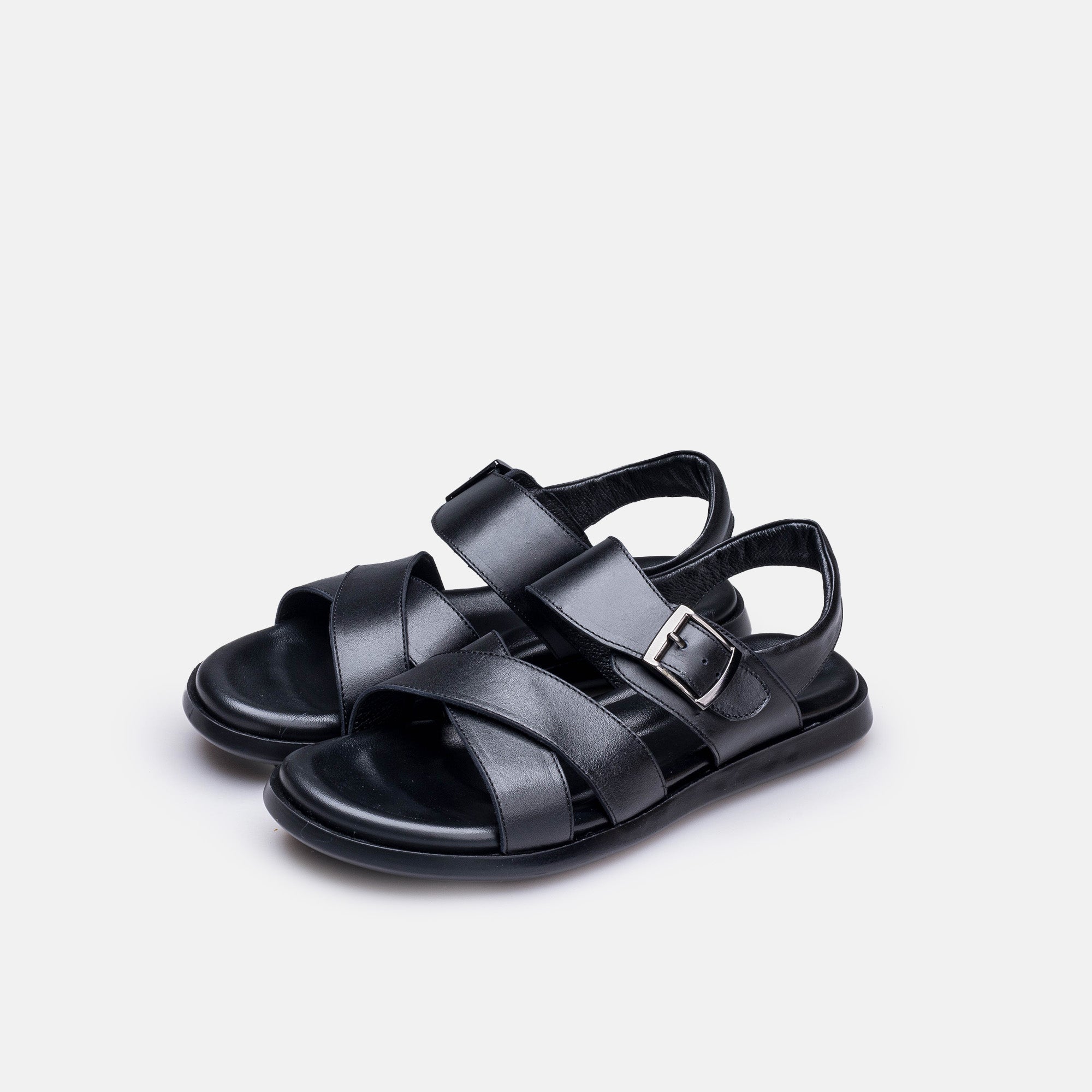 Volzak 5415 Sandale en cuir Noir