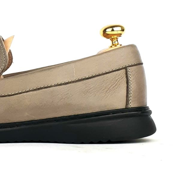 .105 Taupe Leather Moccasin