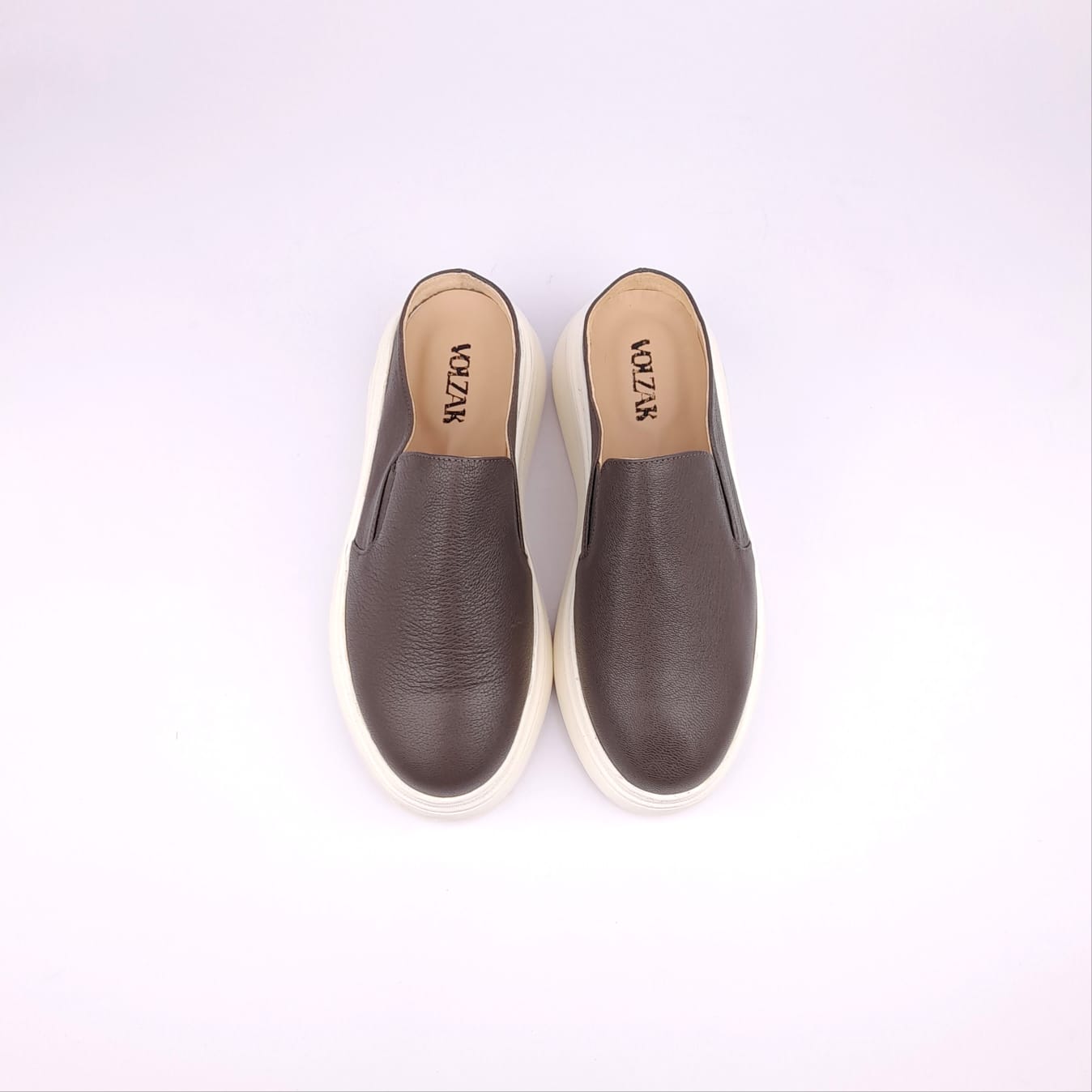 Volzak 02 Taupe Leather Mule