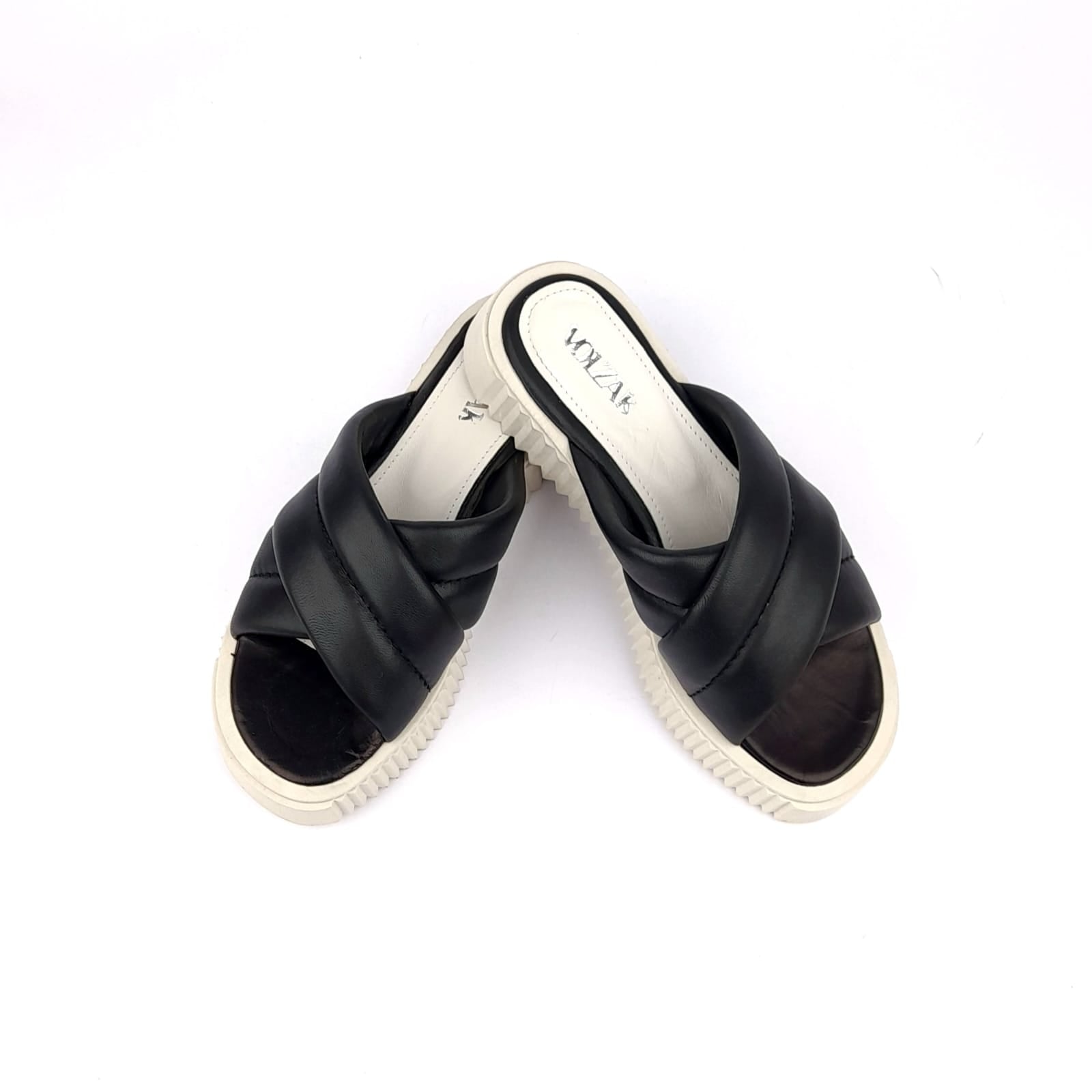 Volzak 129 Sandale en cuir Noir