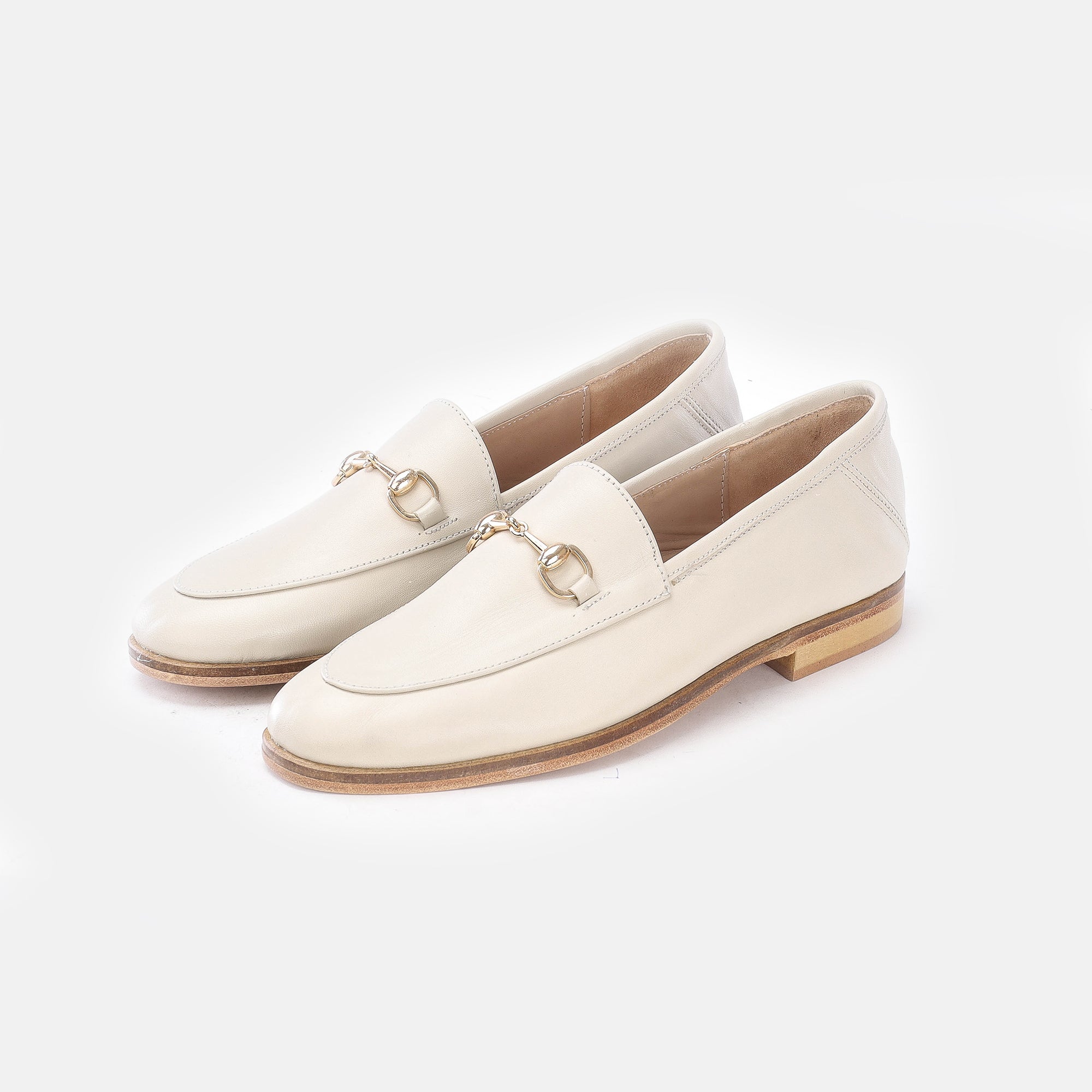 ''1125 Chaussure en cuir Beige