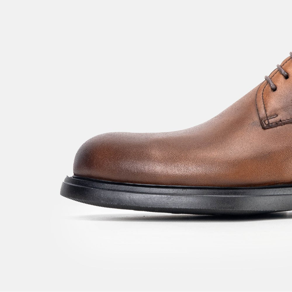 Volzak 5324 chaussure en cuir Marron Vintage