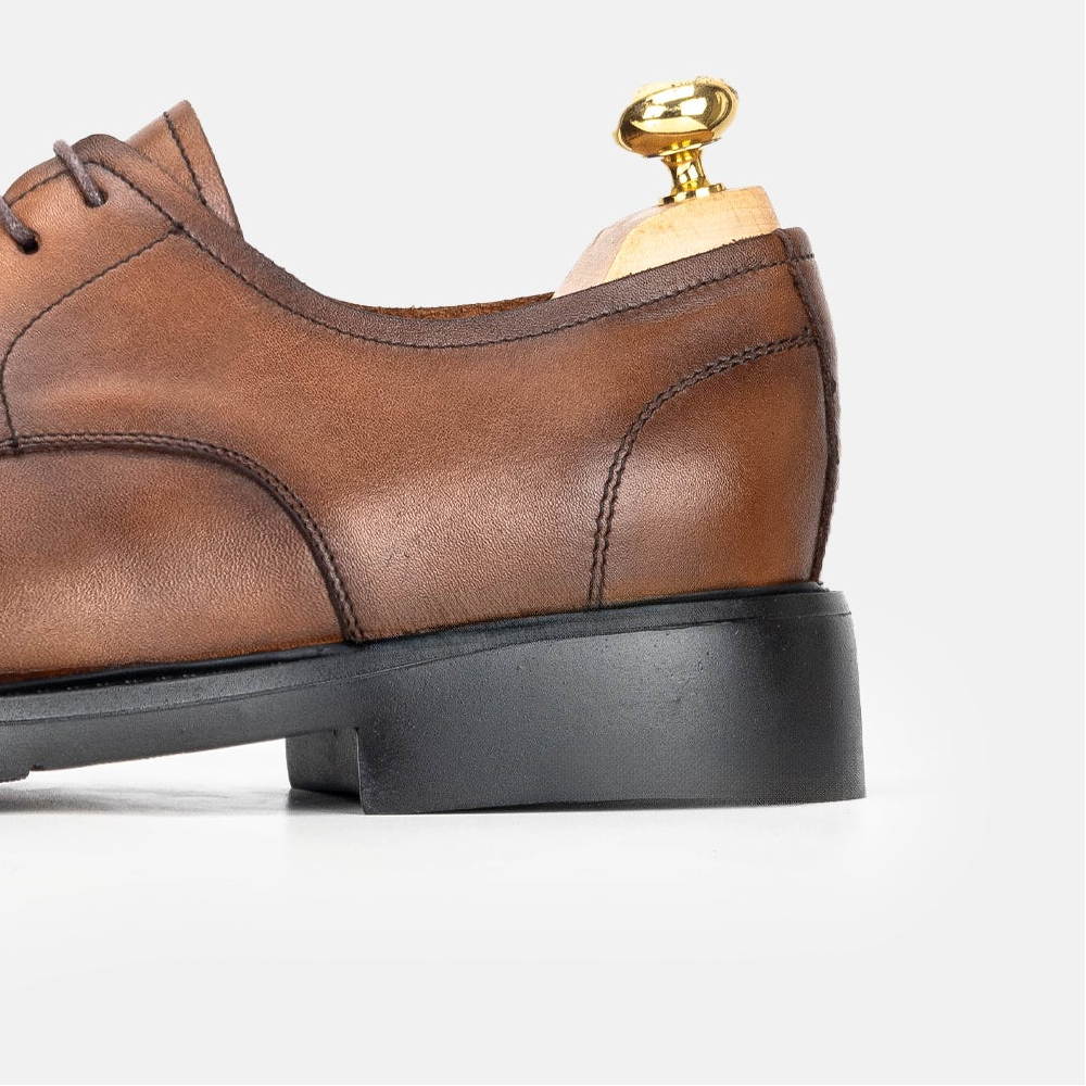 Volzak 5324 chaussure en cuir Marron Vintage