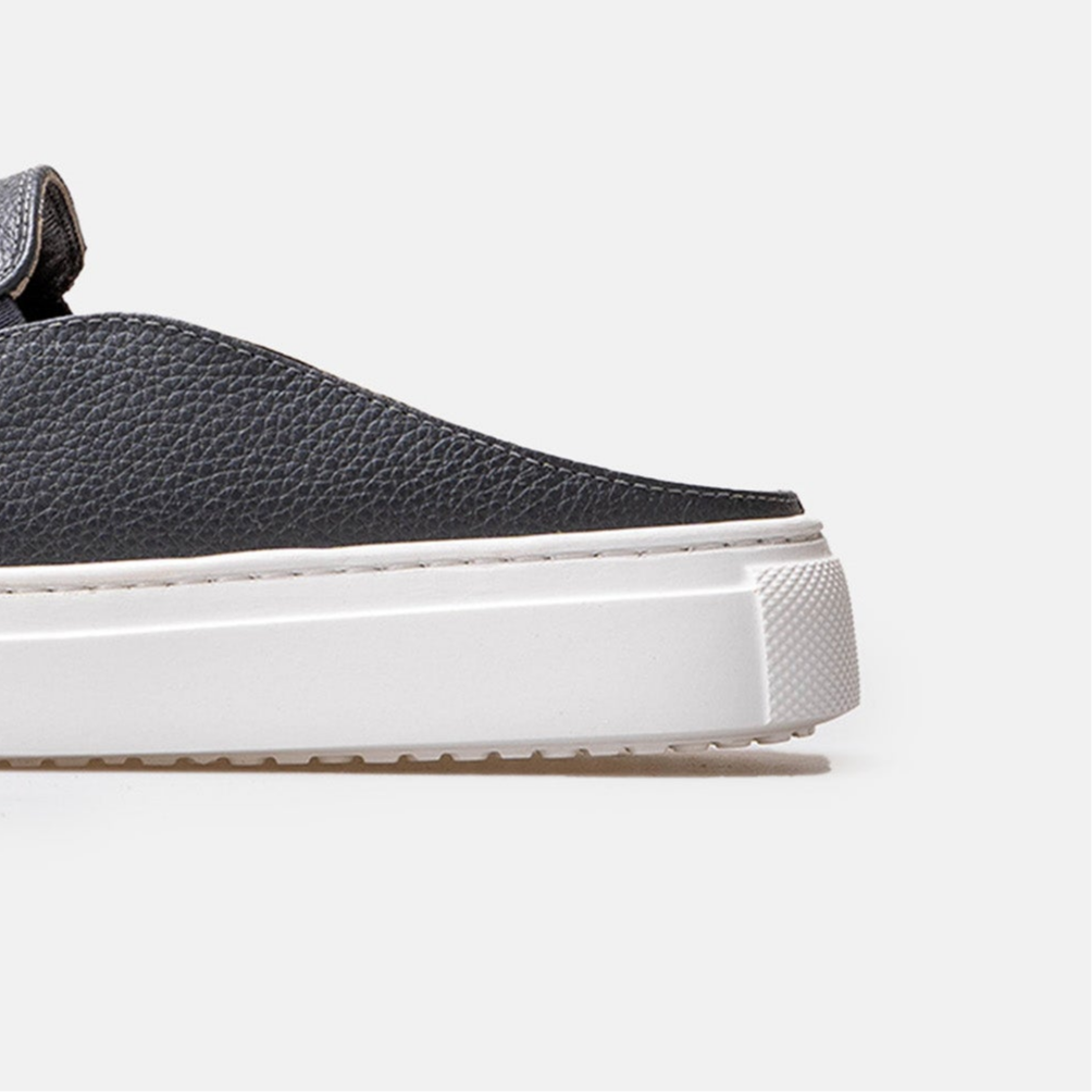 Volzak 301 Mule en cuir Gris