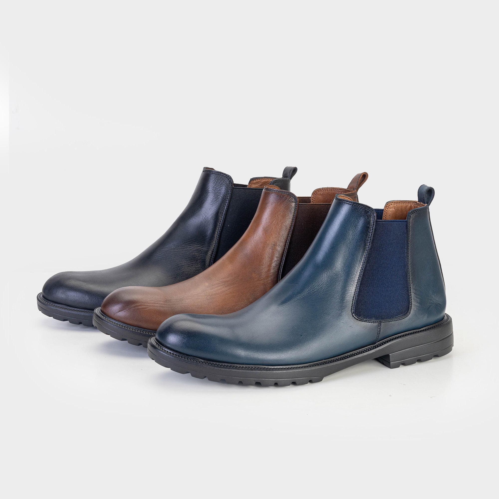 Volzak 5302 Bottine en cuir Marron Vintage