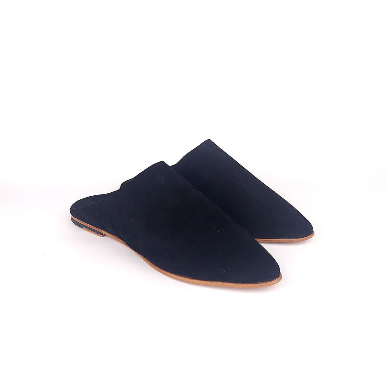 102 Balgha de luxe en daim Noir