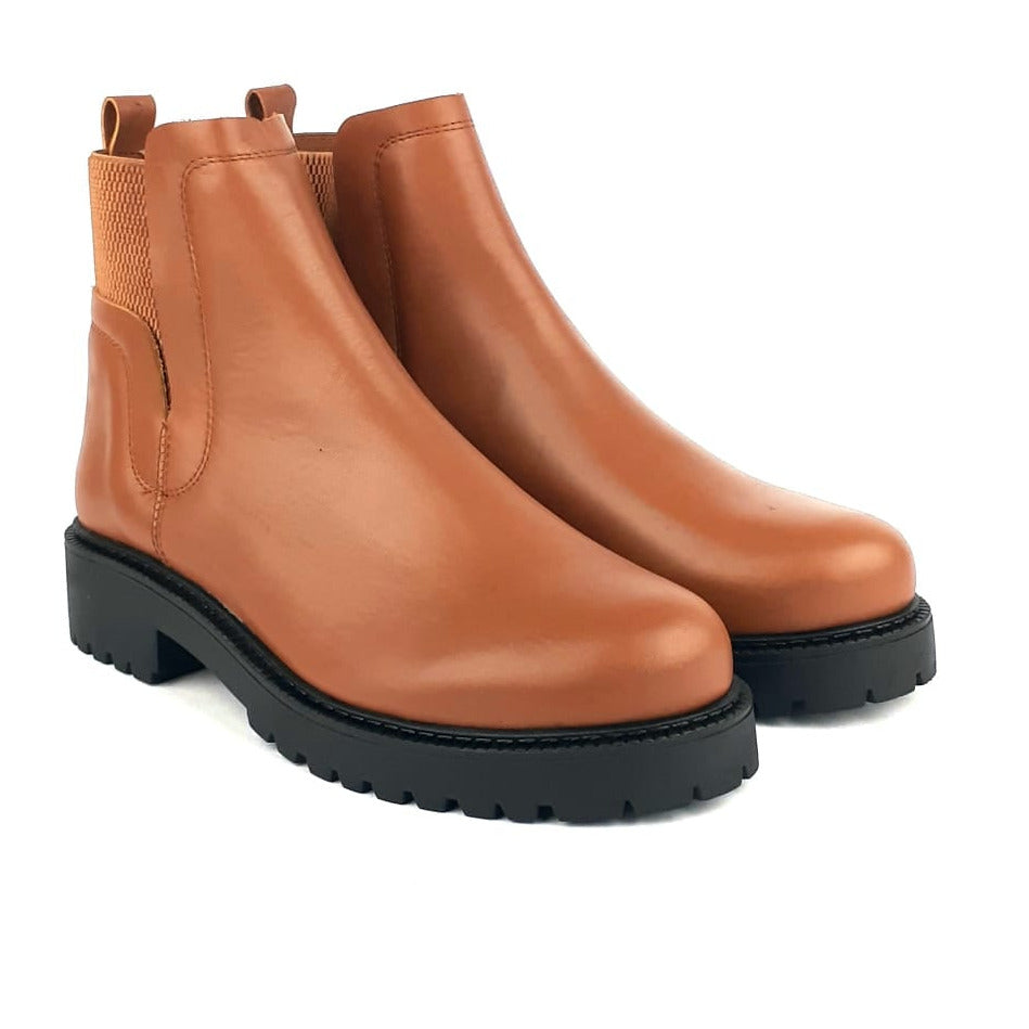 Volzak 1085 Bottine en cuir Camel