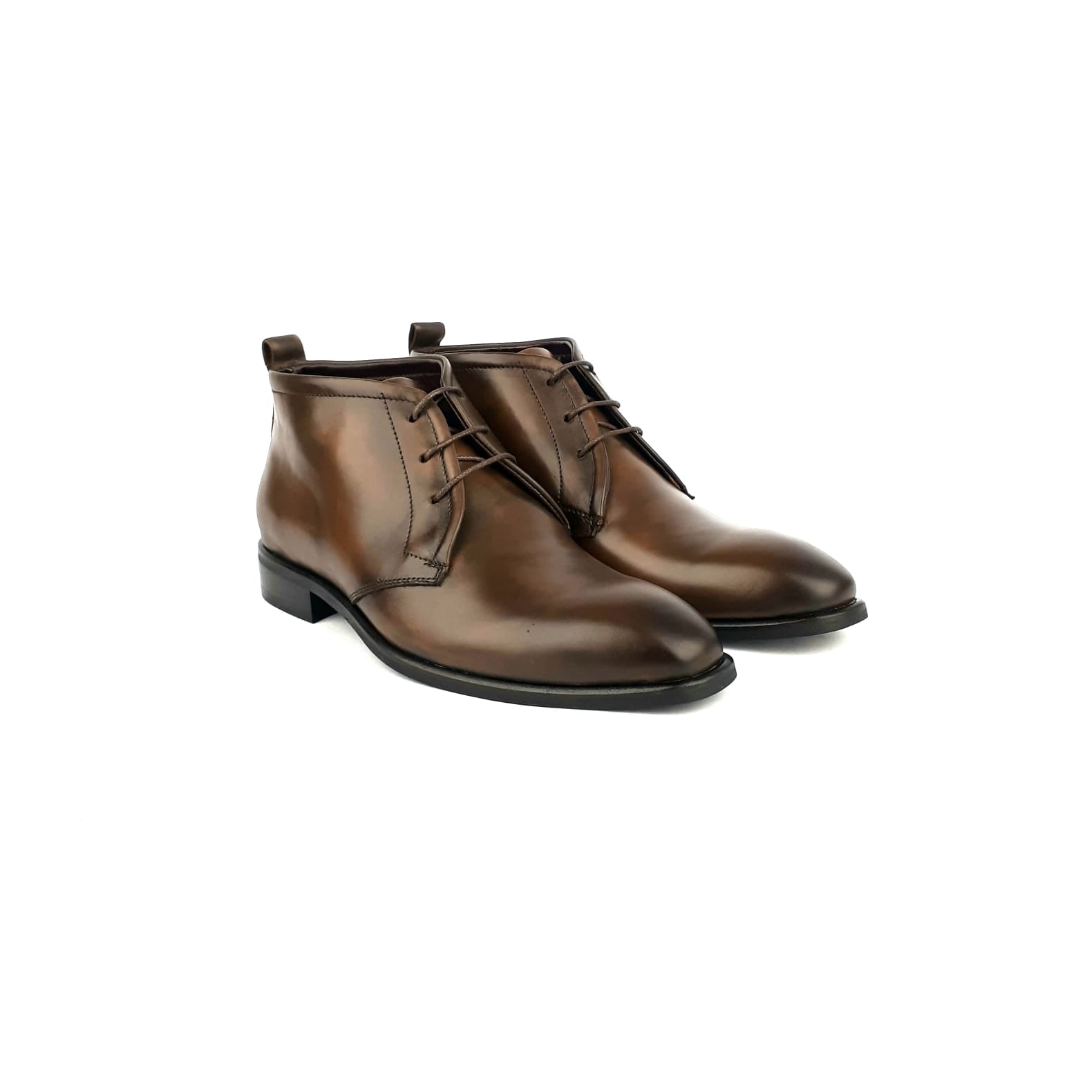 Volzak 1301 Bottine en cuir Marron vintage