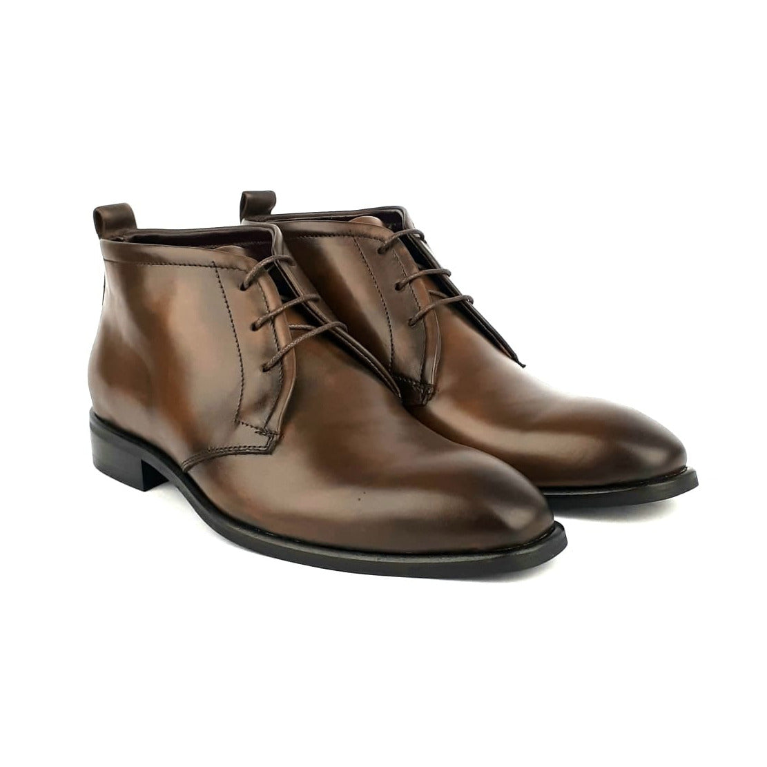 Volzak 1301 Bottine en cuir Marron vintage