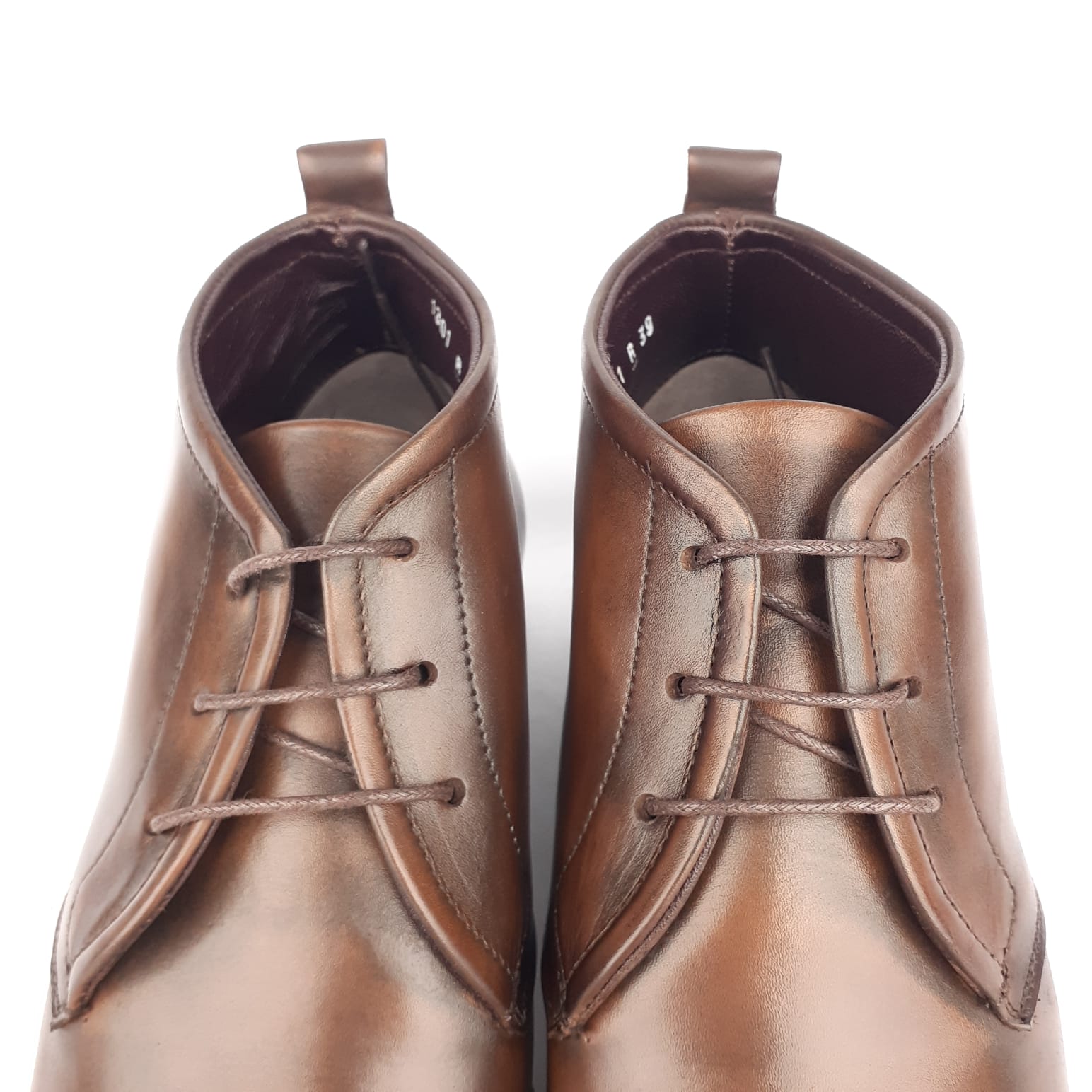 Volzak 1301 Bottine en cuir Marron vintage