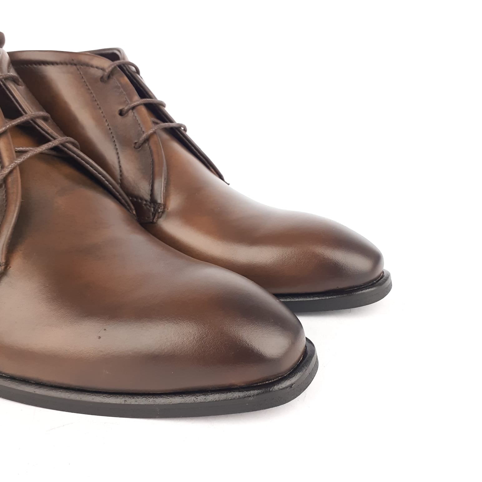 Volzak 1301 Bottine en cuir Marron vintage