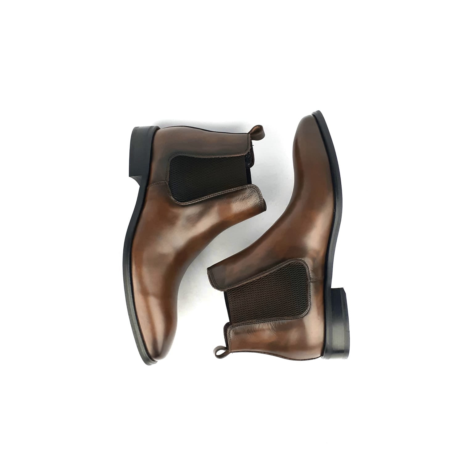 Volzak 1300 Bottine en cuir Marron vintage